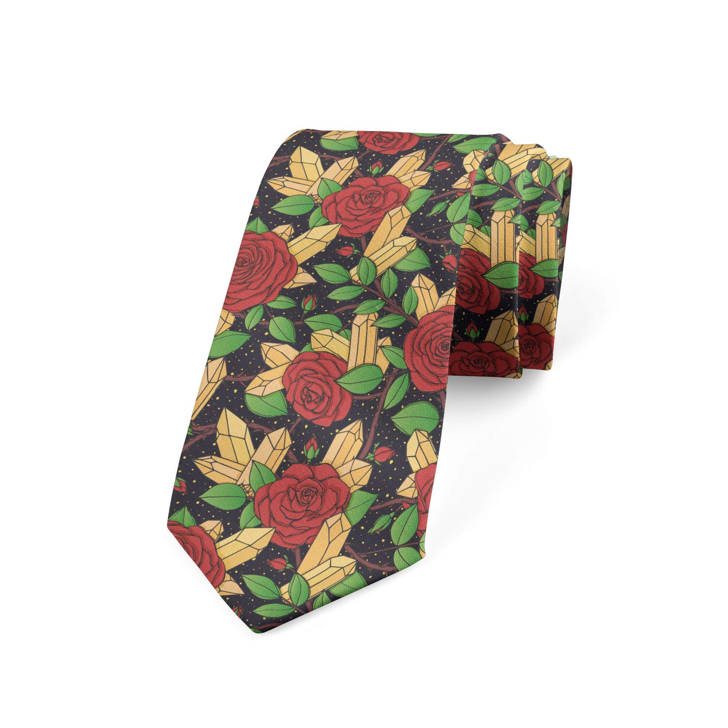 Ambesonne Floral Necktie - 3.7