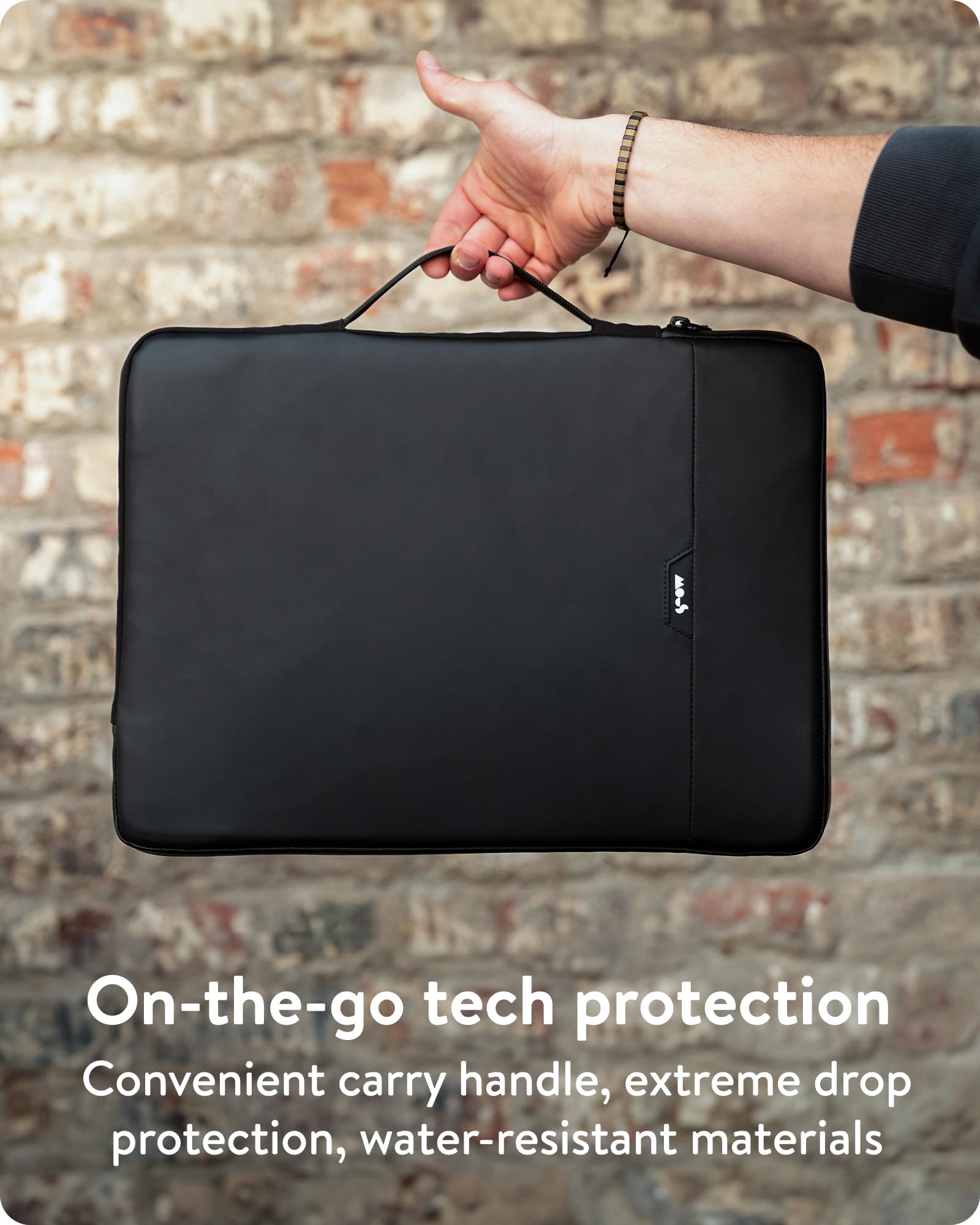 Premium Mous MacBook Pro 16 Inch Protective Case with Handle - Shockproof, Water Resistant Sleeve Cover for 2021 & 2023 Models | Perfect for Travel, Office & School Use