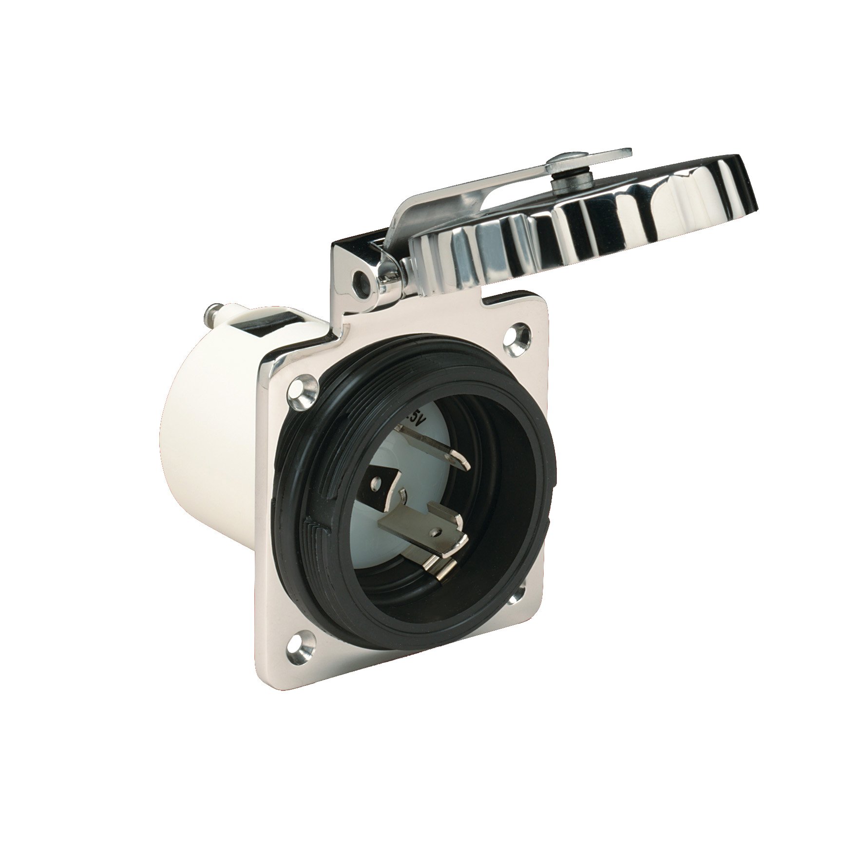 Marinco 30 Amp & 50 Amp Marine Shore Power Inlet - Waterproof Electrical Connector for Boats, Yachts & RVs | Dock Power Supply for Safe Shoreline Charging