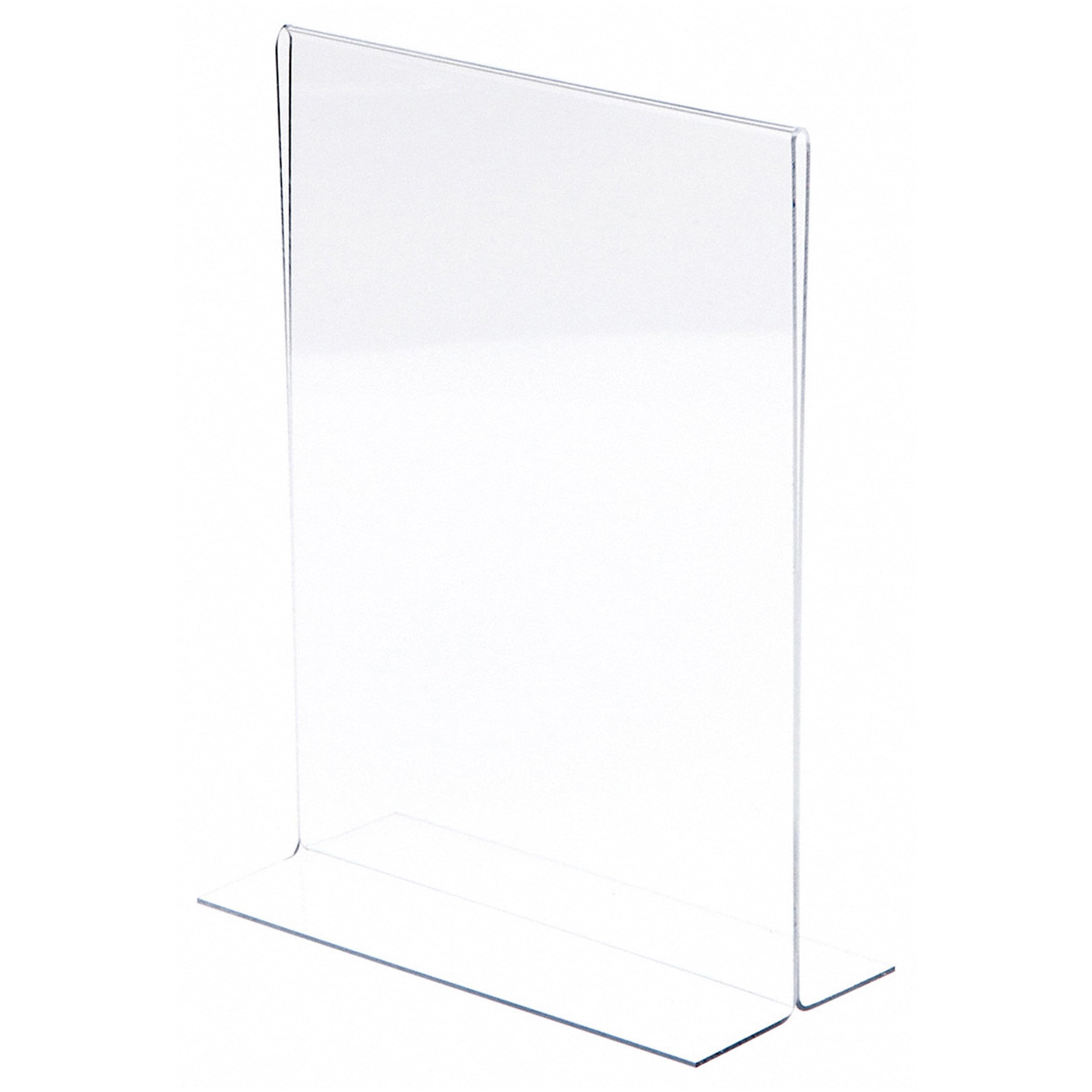 Plymor Clear Acrylic Sign Display & Literature Holder - 8.5x11 Inches Bottom-Loading (6 Pack) - Perfect for Retail Stores, Restaurants, and Office Document Organization