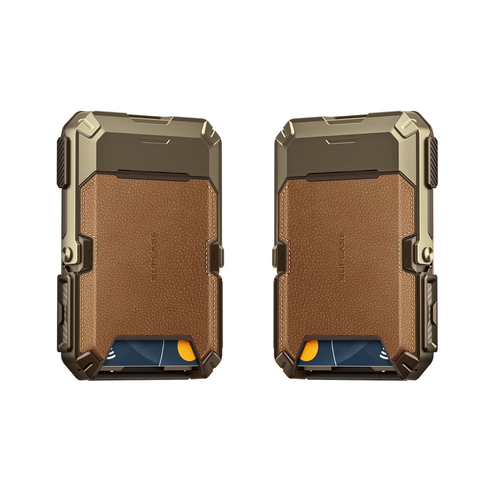 MagFlip Magnetic Wallet with Stand - Premium Brown Leather Wallet for Men | RFID Blocking | Slim Minimalist Design | Perfect for Travel, Business & Everyday Use