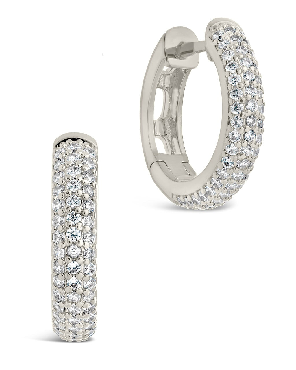 Raquel CZ Micro Hoop Earrings - 14K Gold Plated Cubic Zirconia Small Hoops for Women | Perfect for Everyday Wear, Office & Date Night