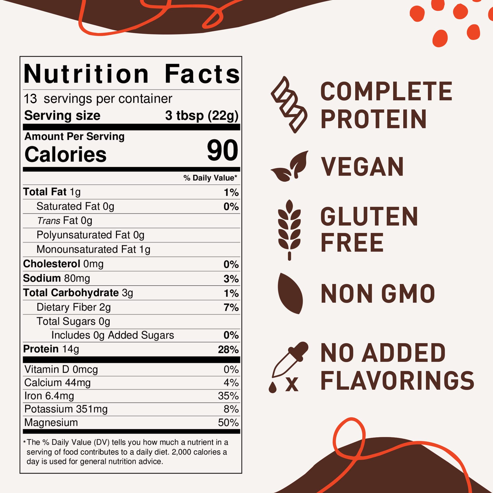Organic Hemp Vegan Protein Powder for Heart & Brain Health - Chocolate Flavor, 10oz | Plant-Based Protein Shake for Muscle Building, Recovery & Digestion | 9 Essential Amino Acids | Perfect for Post-Workout, Breakfast Smoothies & Healthy Lifestyle