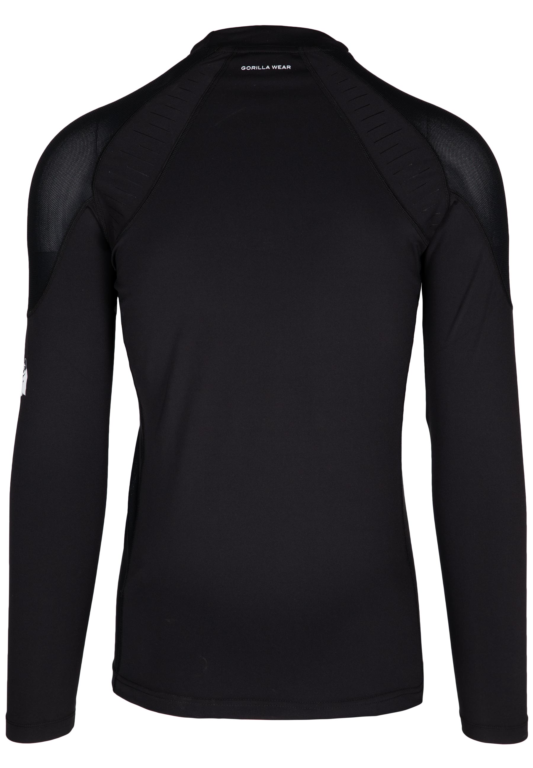 Lorenzo Performance Long Sleeve Shirt for Men - Moisture Wicking & Breathable Workout Top - Black - Ideal for Gym, Running, and Outdoor Activities