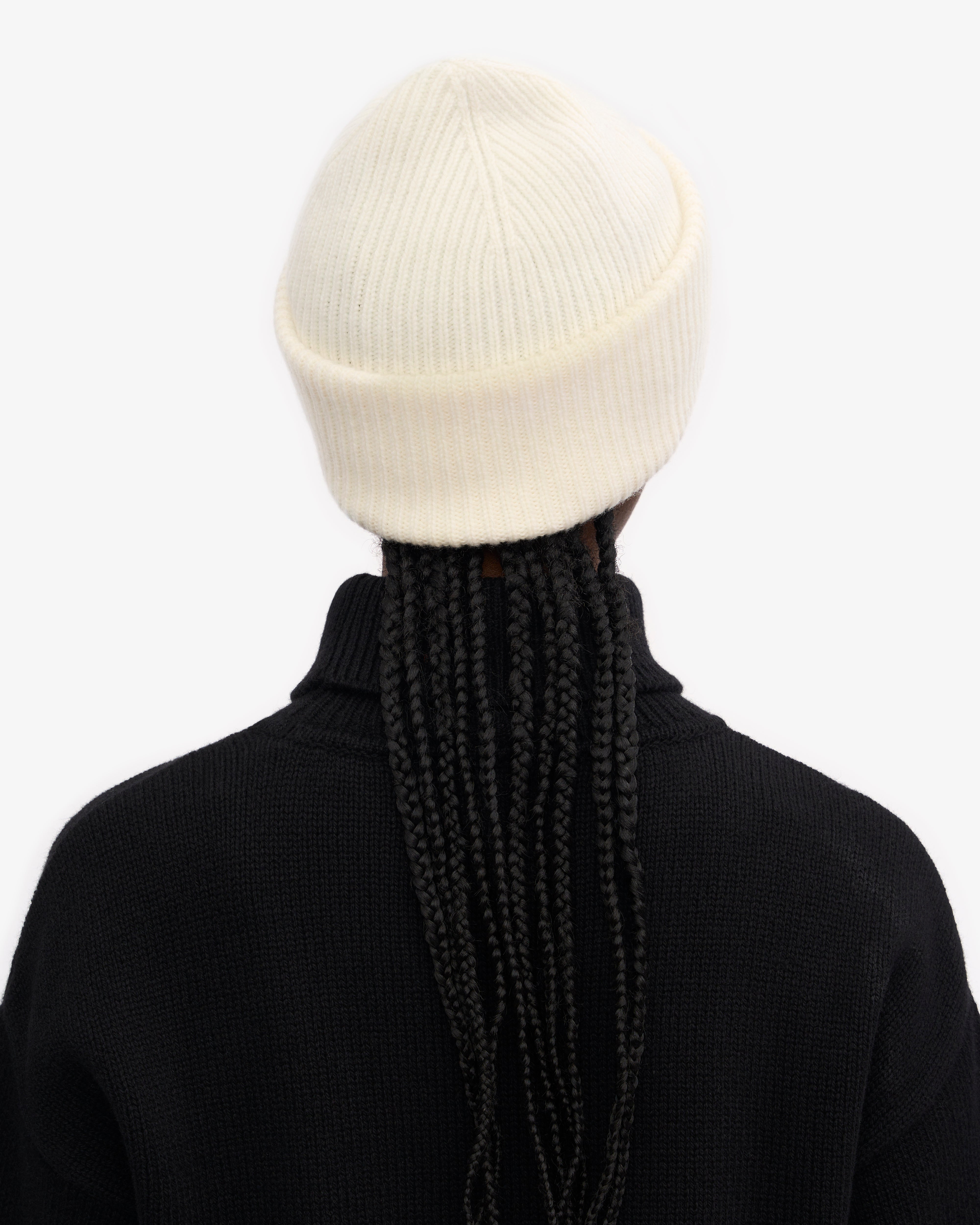 Premium Merino Wool Beanie - Soft & Warm Winter Hat for Men & Women - Optical White - Perfect for Skiing, Hiking & Outdoor Activities