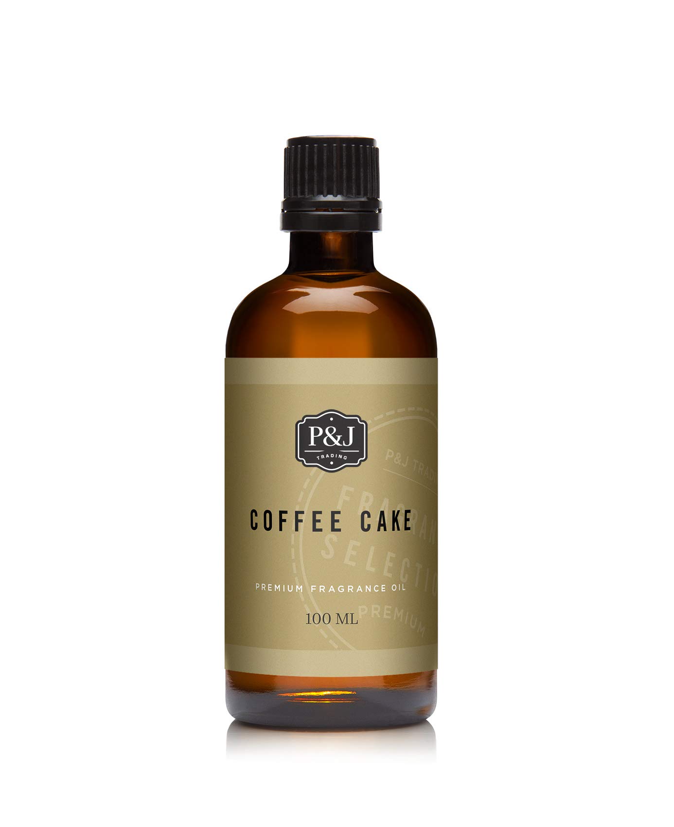 P&J Trading - 100ml Coffee Cake Scented Oil for Candle Making, Soap Making, Diffusers | Fragrance Oil for Home, Spa & DIY Projects | Sweet Bakery Aroma for Relaxation & Mood Boosting