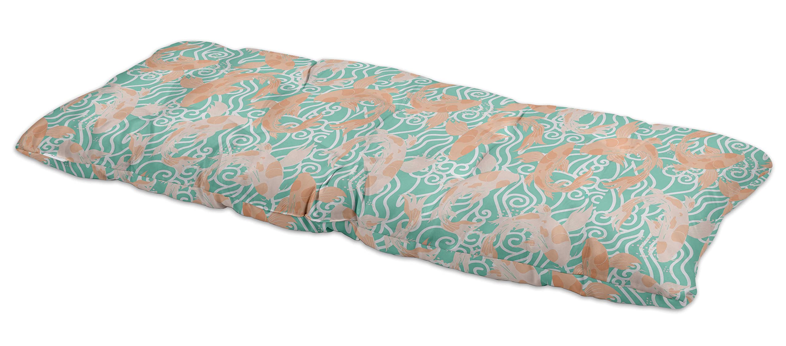 Waterproof Printed Outdoor Bench Cushion - Aquamarine Green Patio Lounger Seat Cover for Garden, Porch & Poolside Furniture | Durable & Weather-Resistant Outdoor Decor