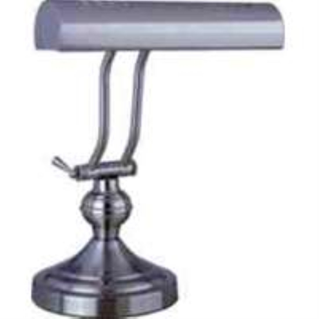 Boston Harbor ATB-8004 Adjustable Piano Desk Lamp - Satin Nickel Finish, 360° Rotatable Arm, Eye-Caring LED Light for Study, Office & Home Decor