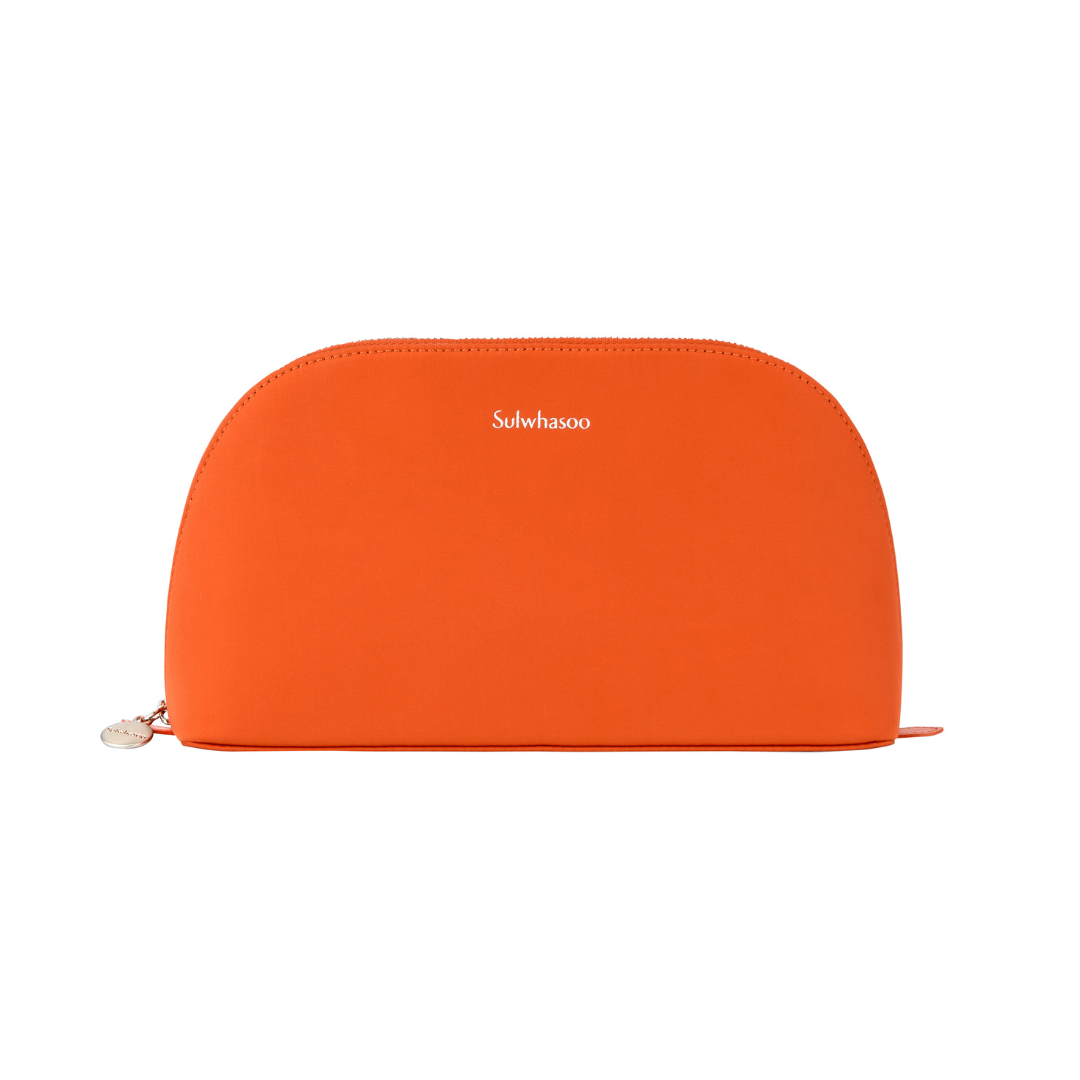 Amber Signature Beauty Pouch - Premium Makeup Bag for Women, Travel Cosmetic Organizer with Waterproof Fabric, Perfect for Travel, Gym & Daily Use