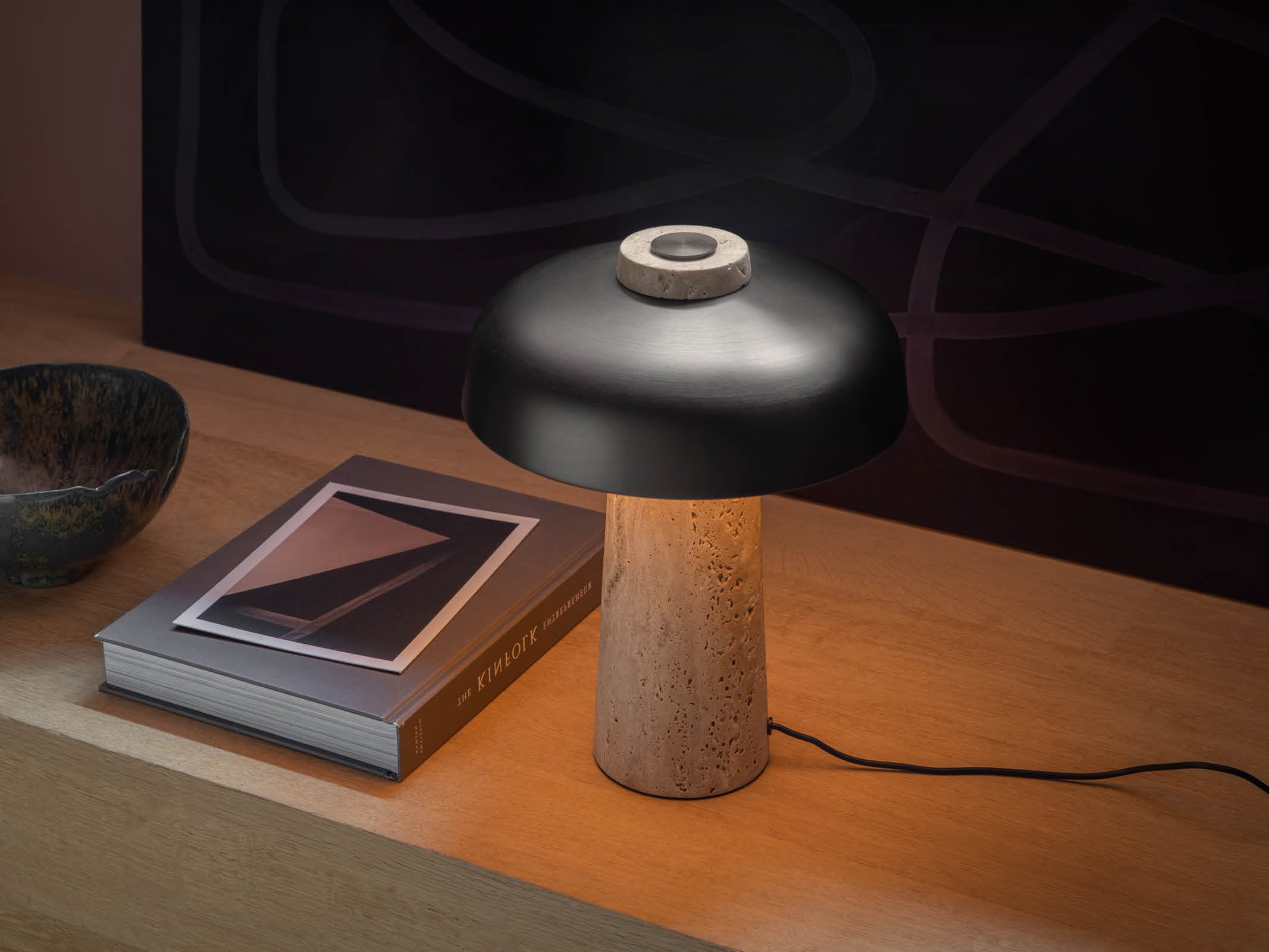 Modern LED Reverse Table Lamp - Adjustable Brightness for Bedroom, Office & Study - Perfect for Reading, Working & Relaxing