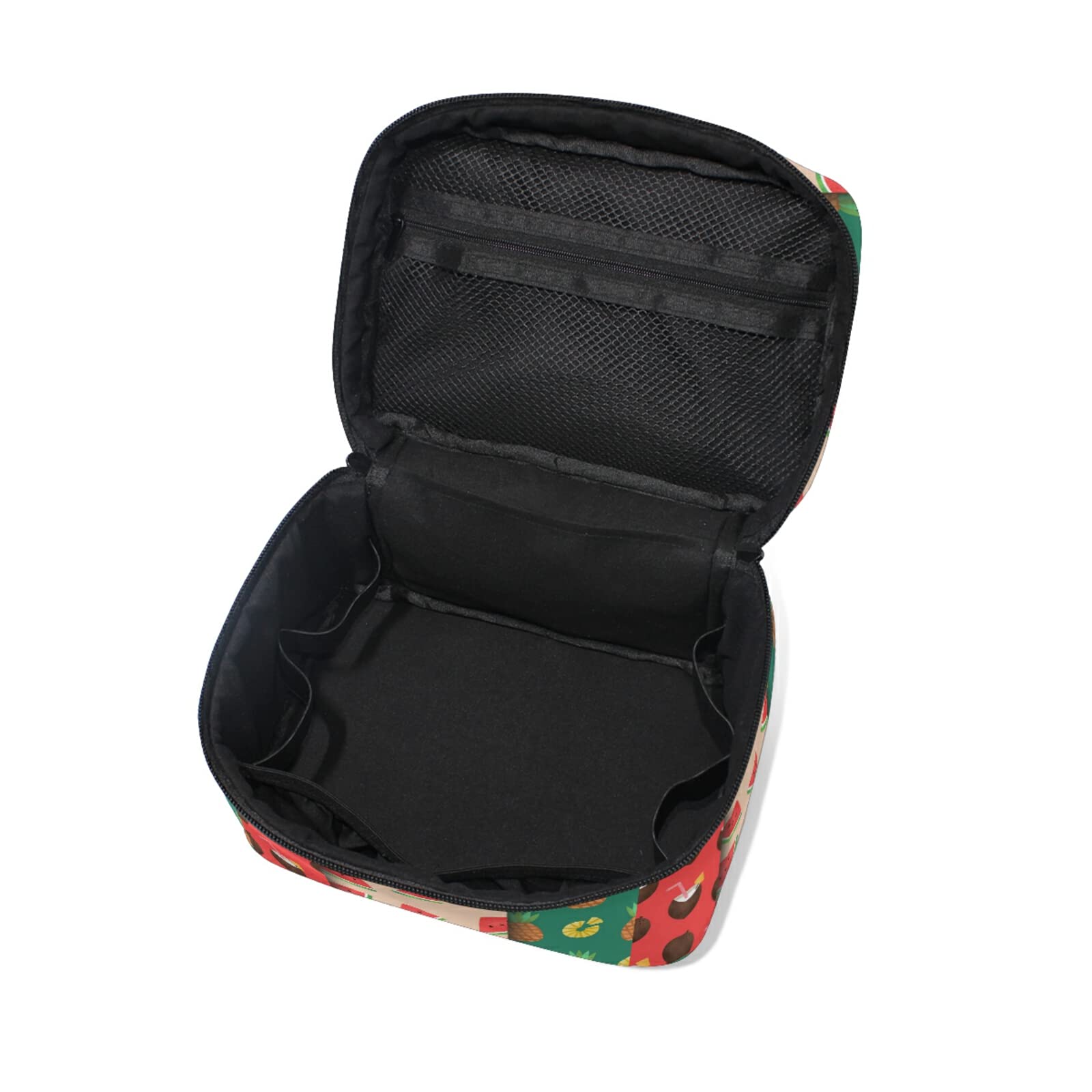 Stylish Summer Fruits Makeup Bag for Women - Waterproof Cosmetic & Toiletry Travel Organizer - Perfect for Beach Trips, Gym, and Daily Essentials