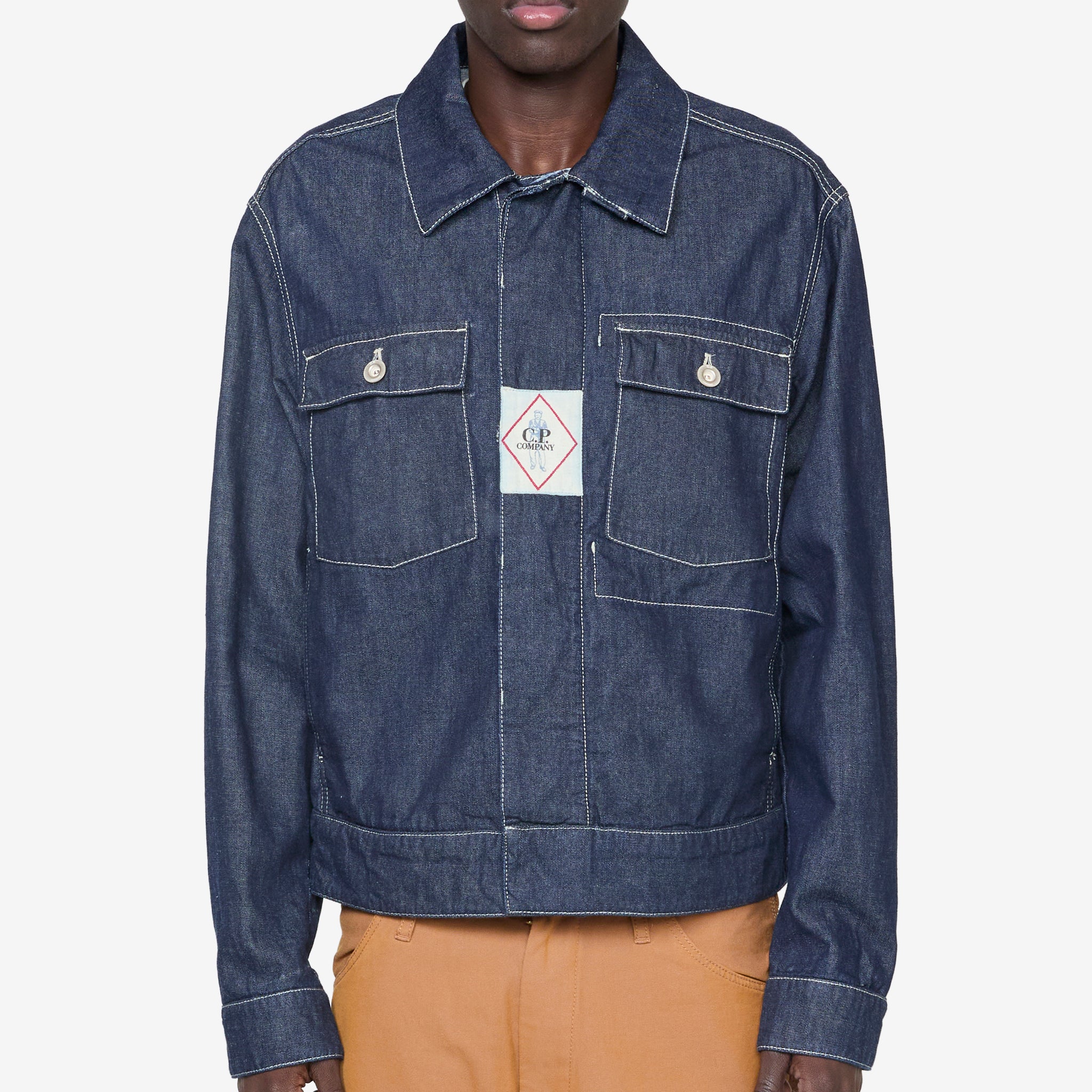 3/1 Hand Plated Denim Short Jacket - Women's Vintage Style Distressed Denim Coat for Casual Outfits & Streetwear Fashion