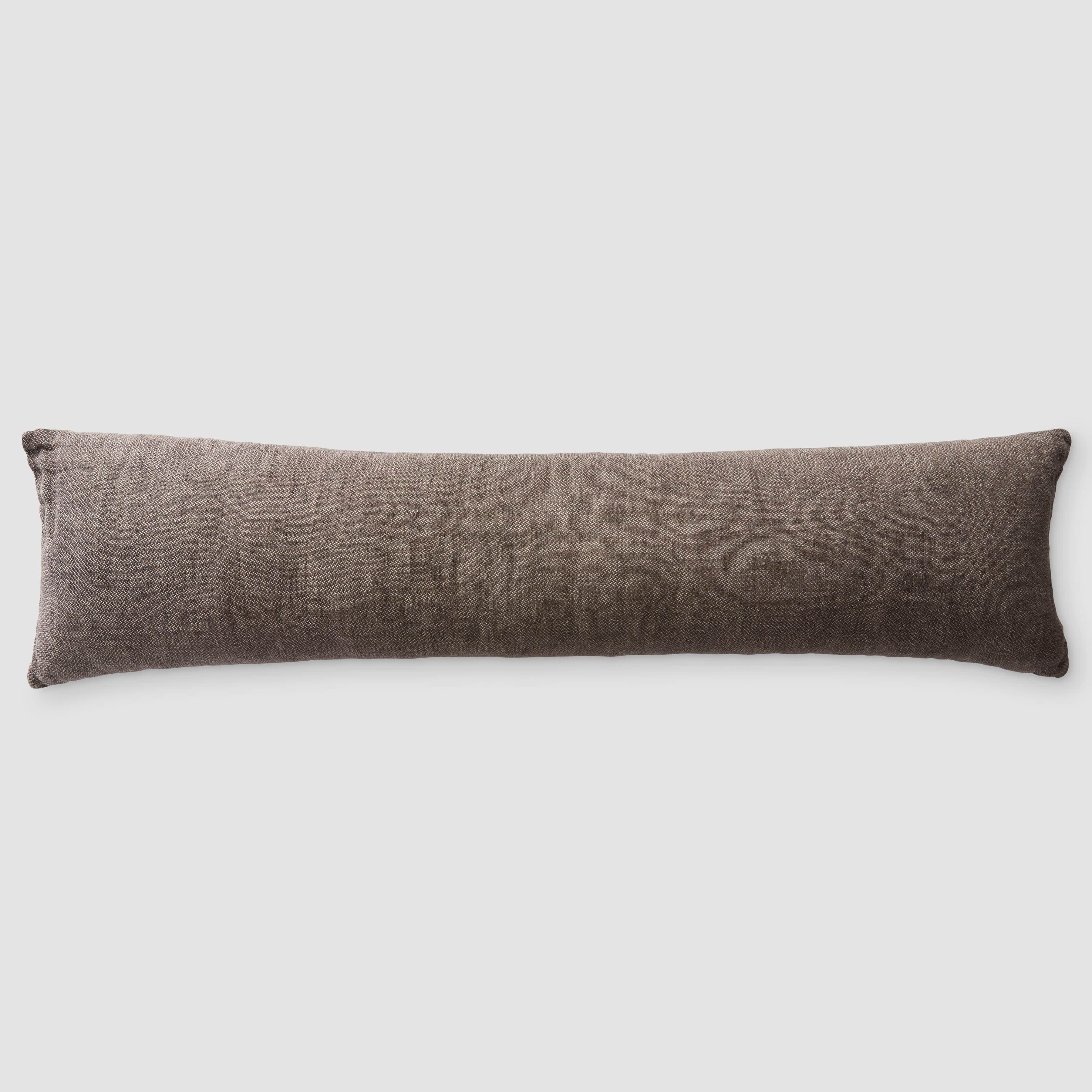 Luxury Linen Lumbar Pillow for Sofa & Bed - Breathable Support Cushion for Back Pain Relief - Home Decor Throw Pillow for Living Room, Bedroom, Office