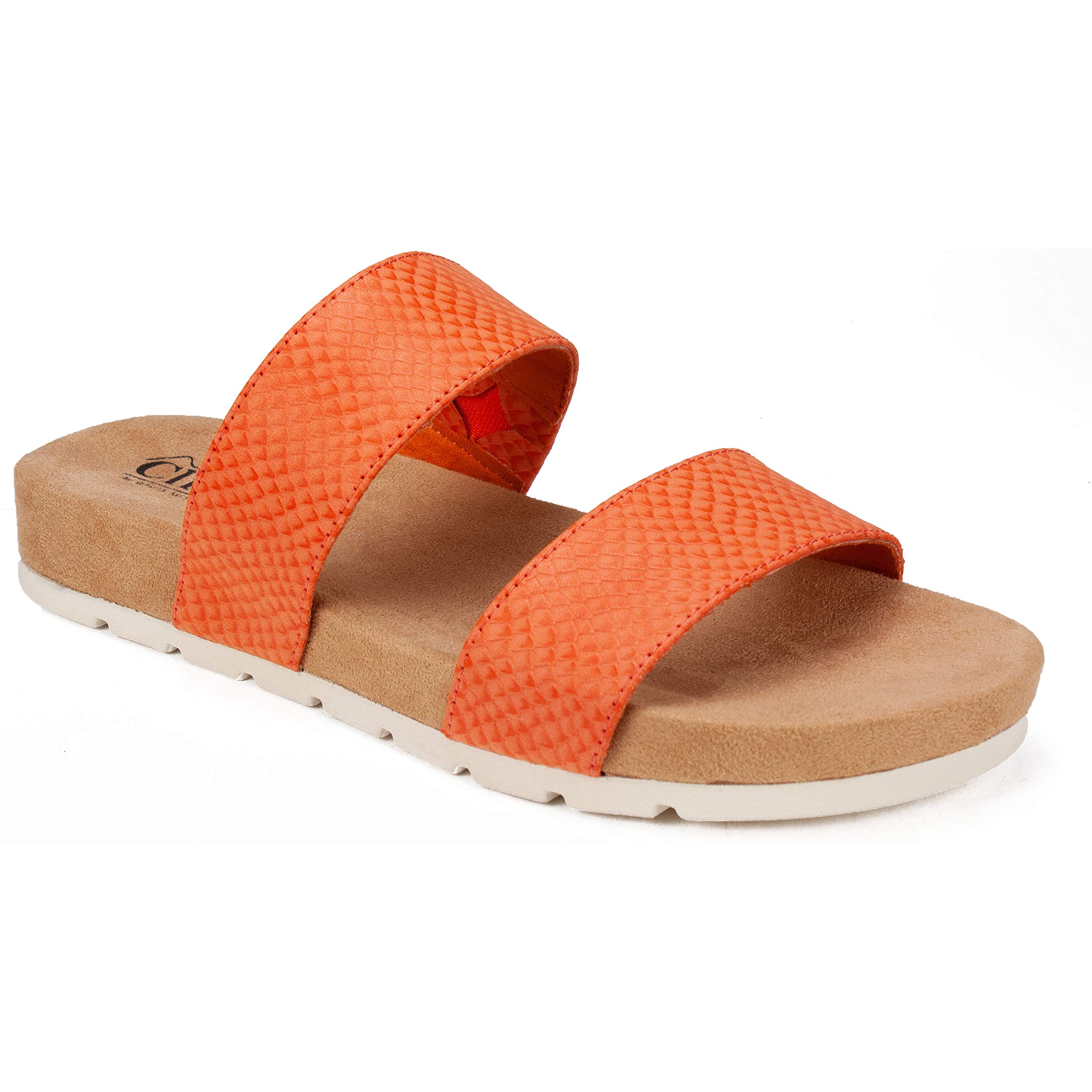 White Mountain Women's Tahlie Slide Sandal - Comfortable Summer Casual Wear
