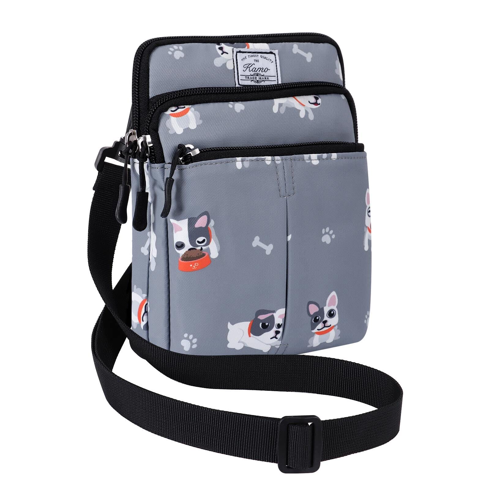 KAMO Multifunctional Crossbody Phone Bag for Women & Men - Waterproof Waist Pack with Triple Zipper, Adjustable Strap for Smartphones, Wallet & Essentials - Perfect for Outdoor, Travel, Gym & Daily Use