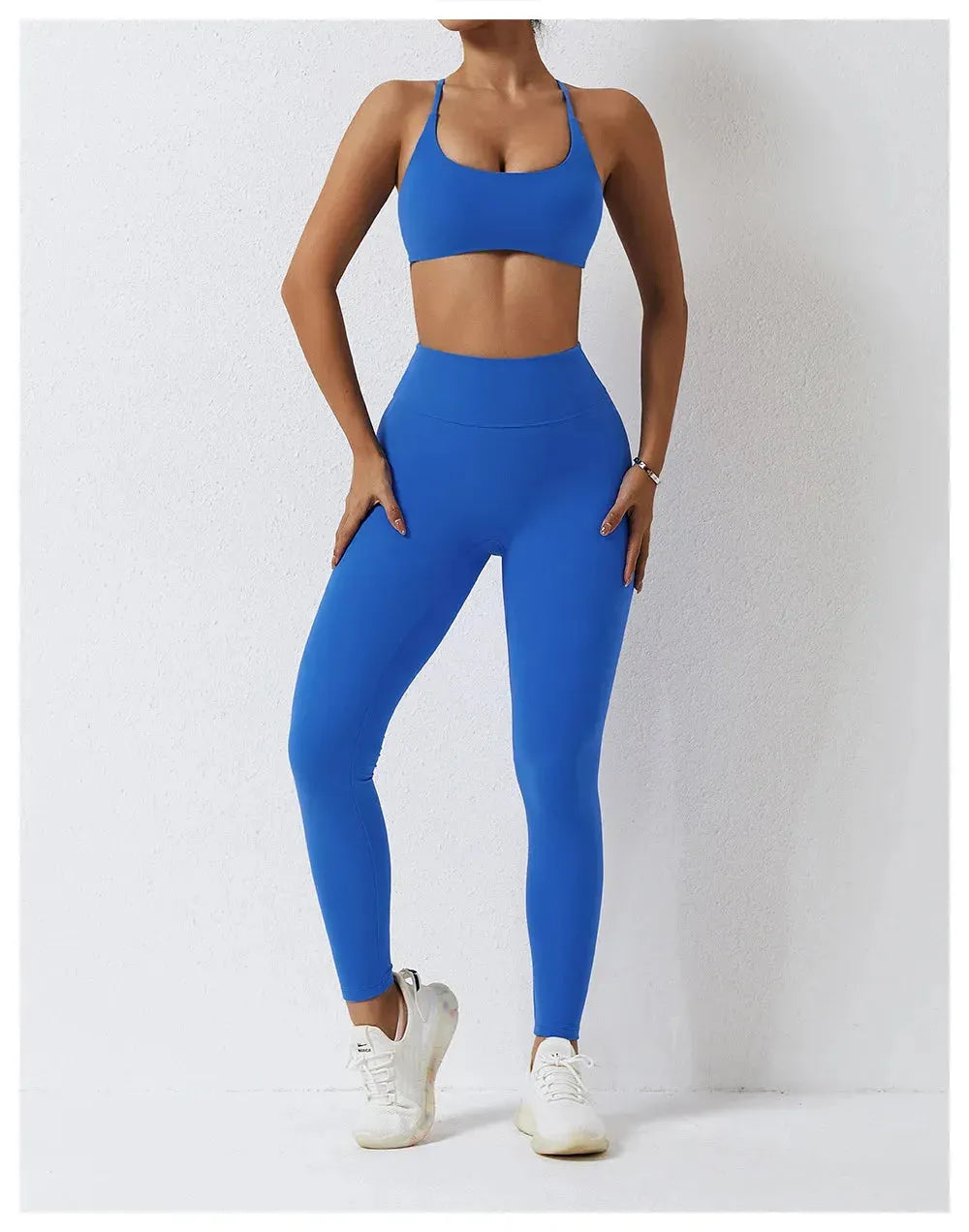 Seamless Yoga Set for Women - 2-Piece High Waist Leggings & Sports Bra Workout Outfit | Gym, Fitness, Yoga & Running Activewear