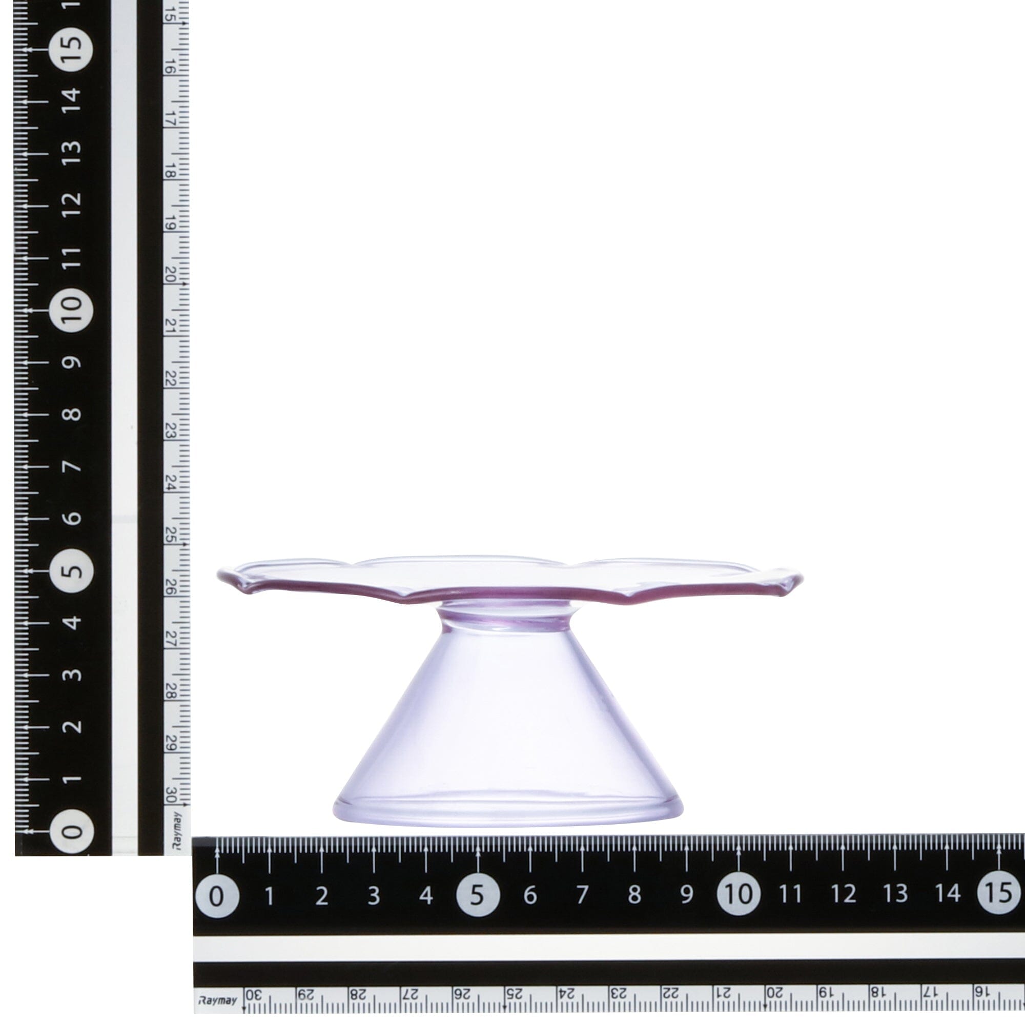 Elegant Purple Glass Flower Cake Stand - Perfect for Wedding, Birthday & Dessert Displays
