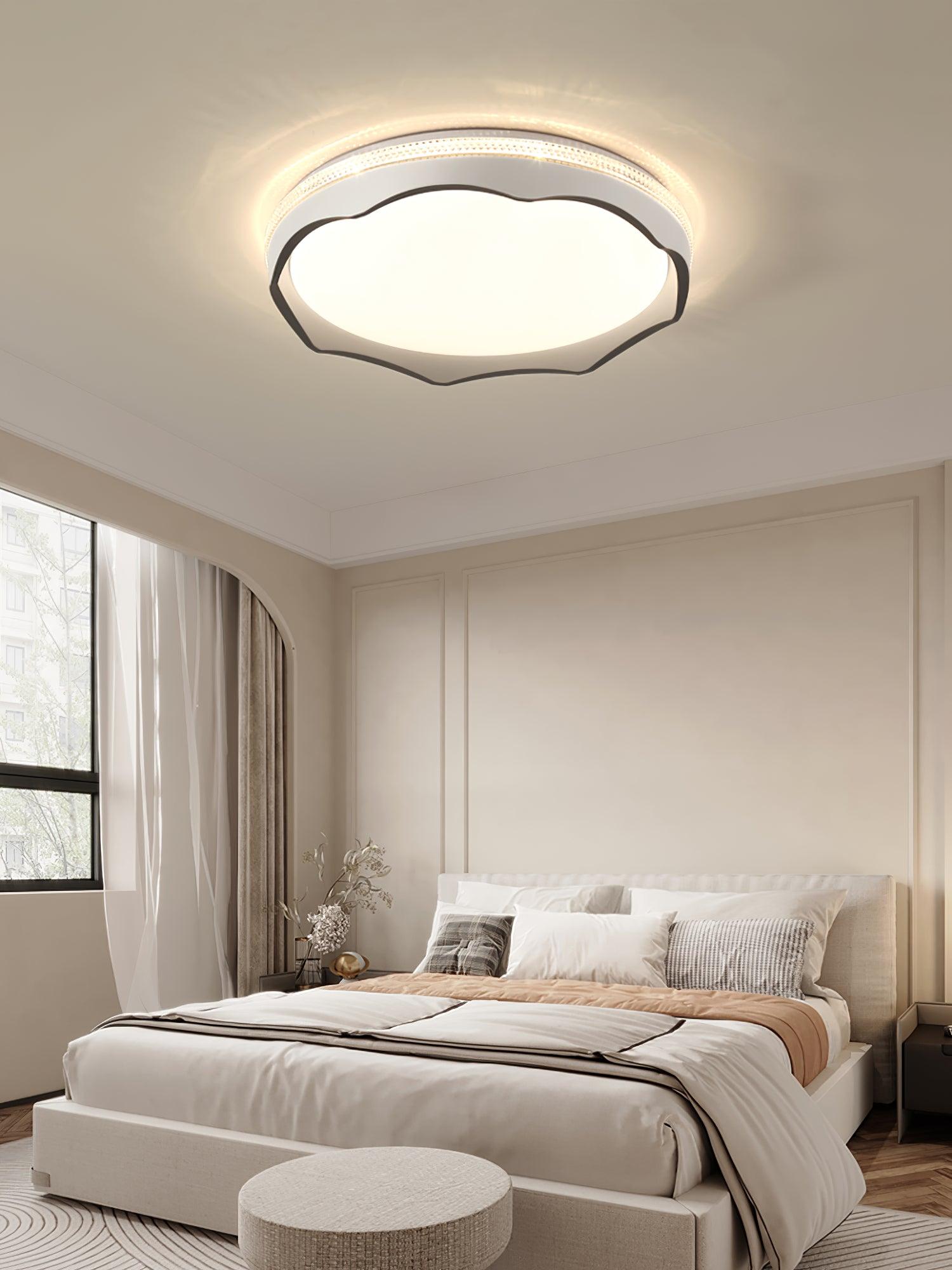 Lyric Ceiling Light Fixture - Modern LED Flush Mount Lighting for Bedroom, Living Room & Kitchen - Energy Efficient Dimmable Indoor Light - Perfect for Home, Office & Commercial Spaces