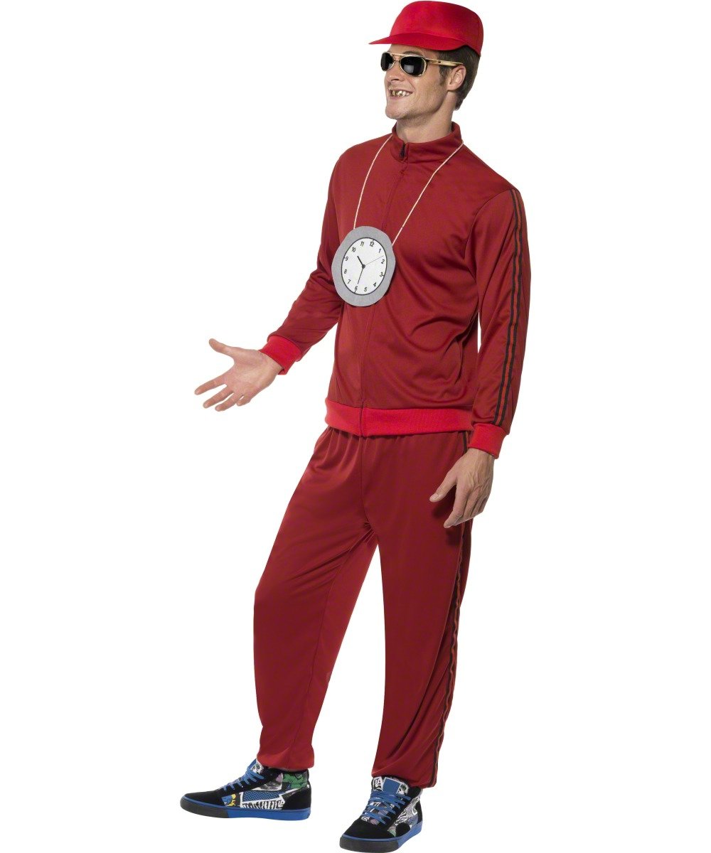 Flava Flava Costume for Men - Hip Hop Rapper Fancy Dress Outfit for Halloween, Cosplay & Theme Parties