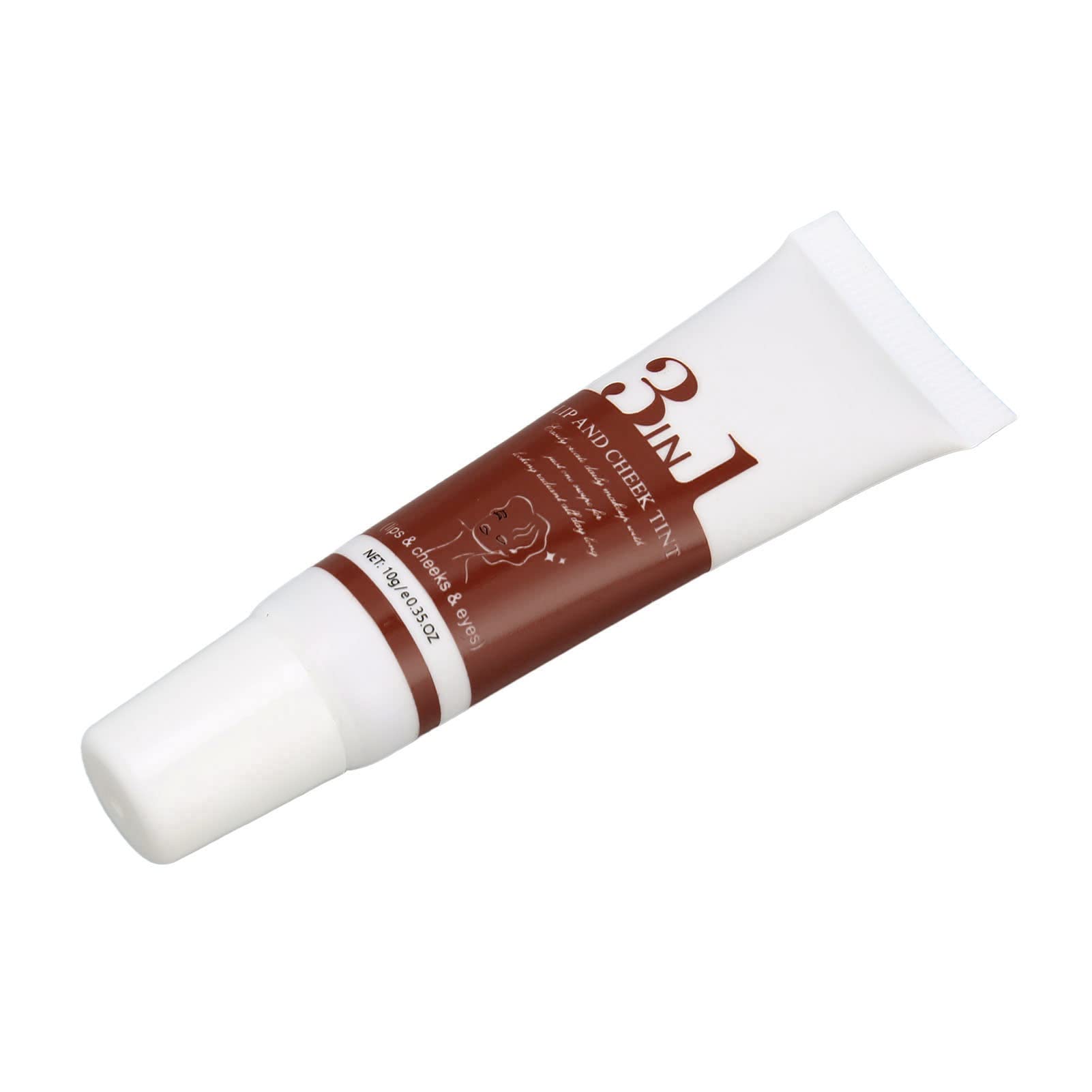 EXCLUZO 3-in-1 Lip Tint & Cheek Stain, Long Lasting Vegan Lip Mud, Natural Lip & Cheek Color (#6) - Perfect for Holiday Makeup, Date Night & Everyday Wear