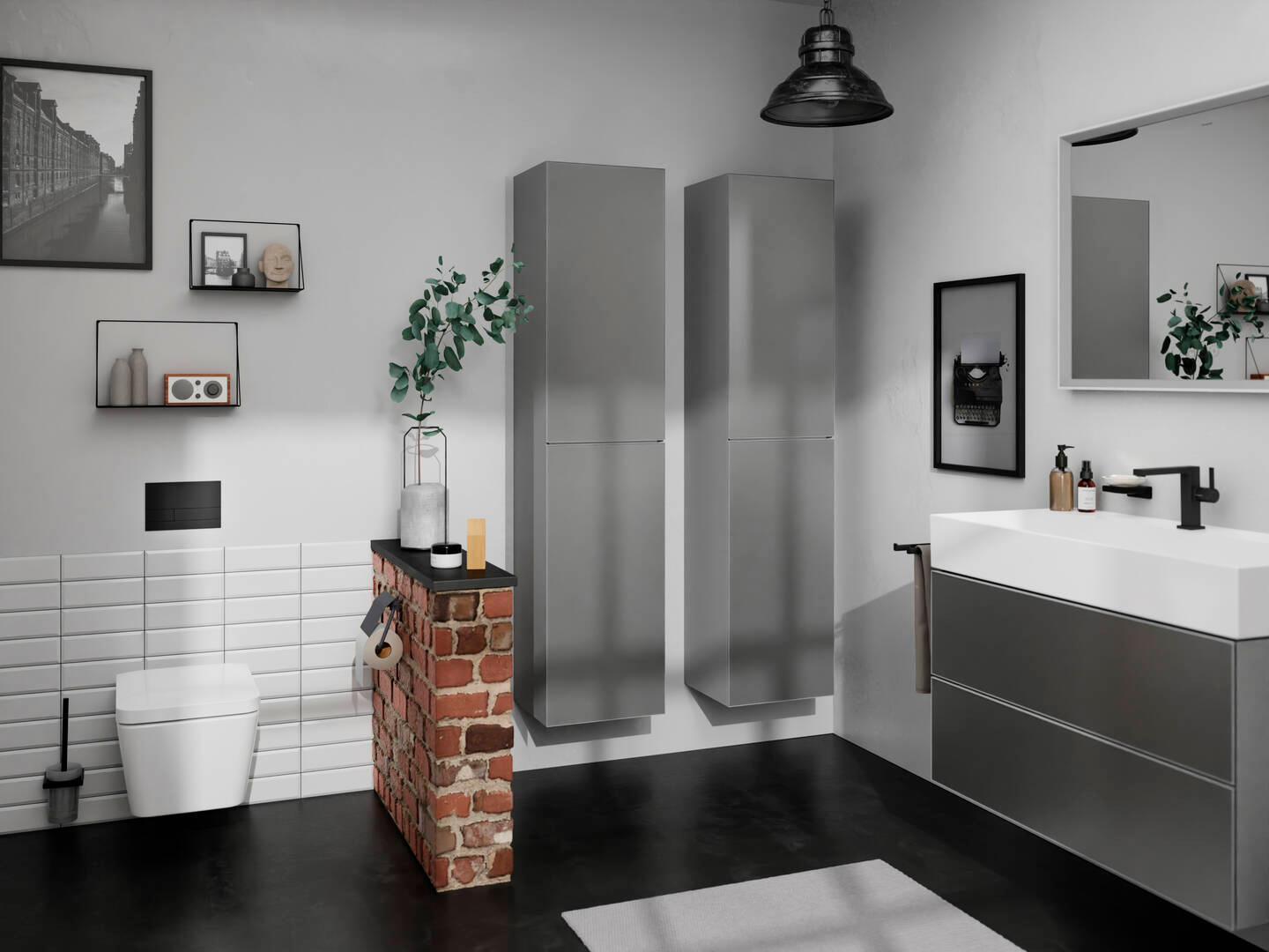 Hansgrohe AddStoris Toilet Paper Holder in Matte Black - Modern Bathroom Tissue Roll Stand for Home & Commercial Use (Model 41753670) | Perfect for Bathrooms, Restrooms, and Powder Rooms
