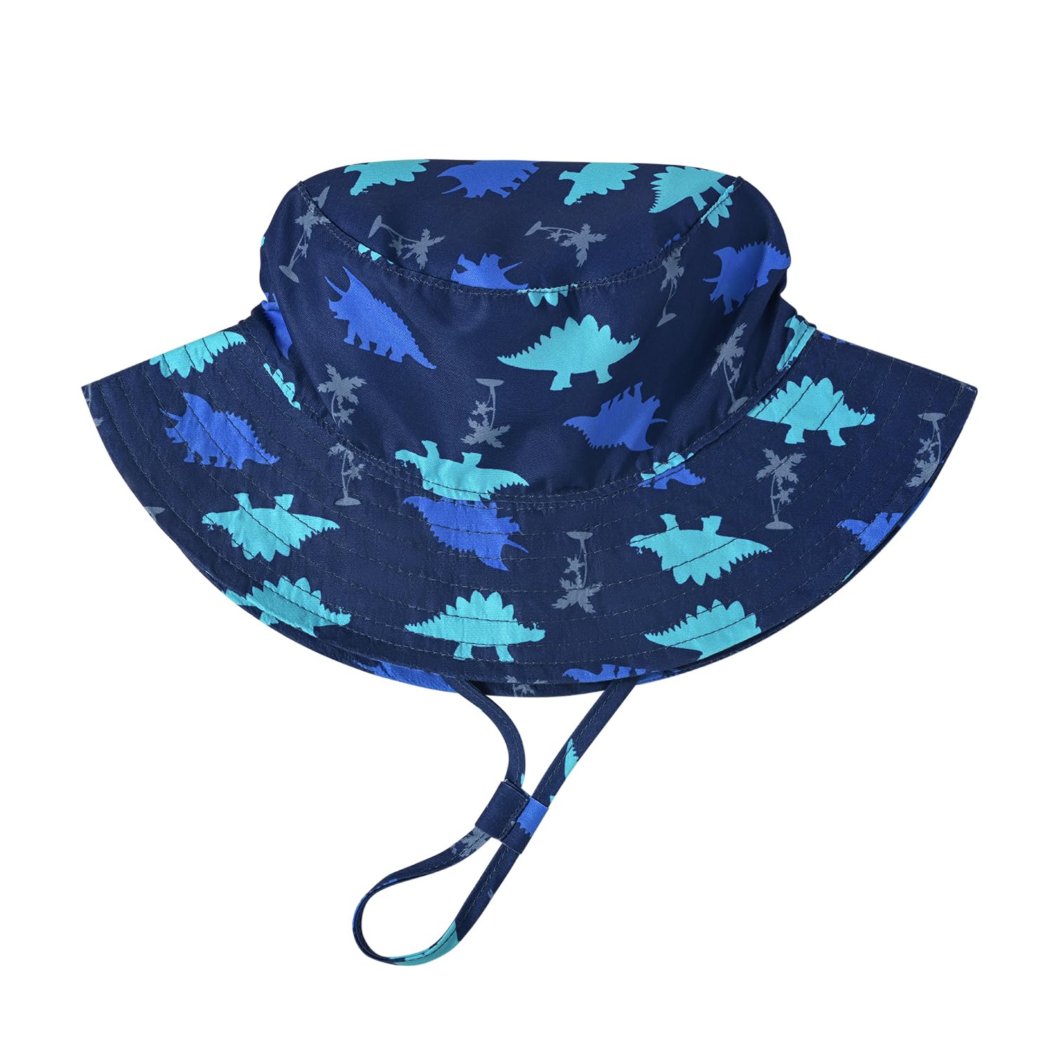 UPF 50+ Baby & Toddler Dinosaur Bucket Hat - Wide Brim Sun Protection Hat for Boys & Girls, Summer Beach Outdoor Play Hat - Perfect for Park, Pool, and Vacation Sun Safety