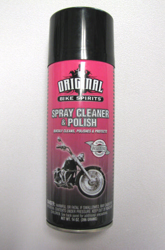Original Bike Spirits Cleaner & Polish - 14oz Motorcycle & Bicycle Care for Chrome, Paint & Metal - Perfect for Showroom Shine & Daily Maintenance