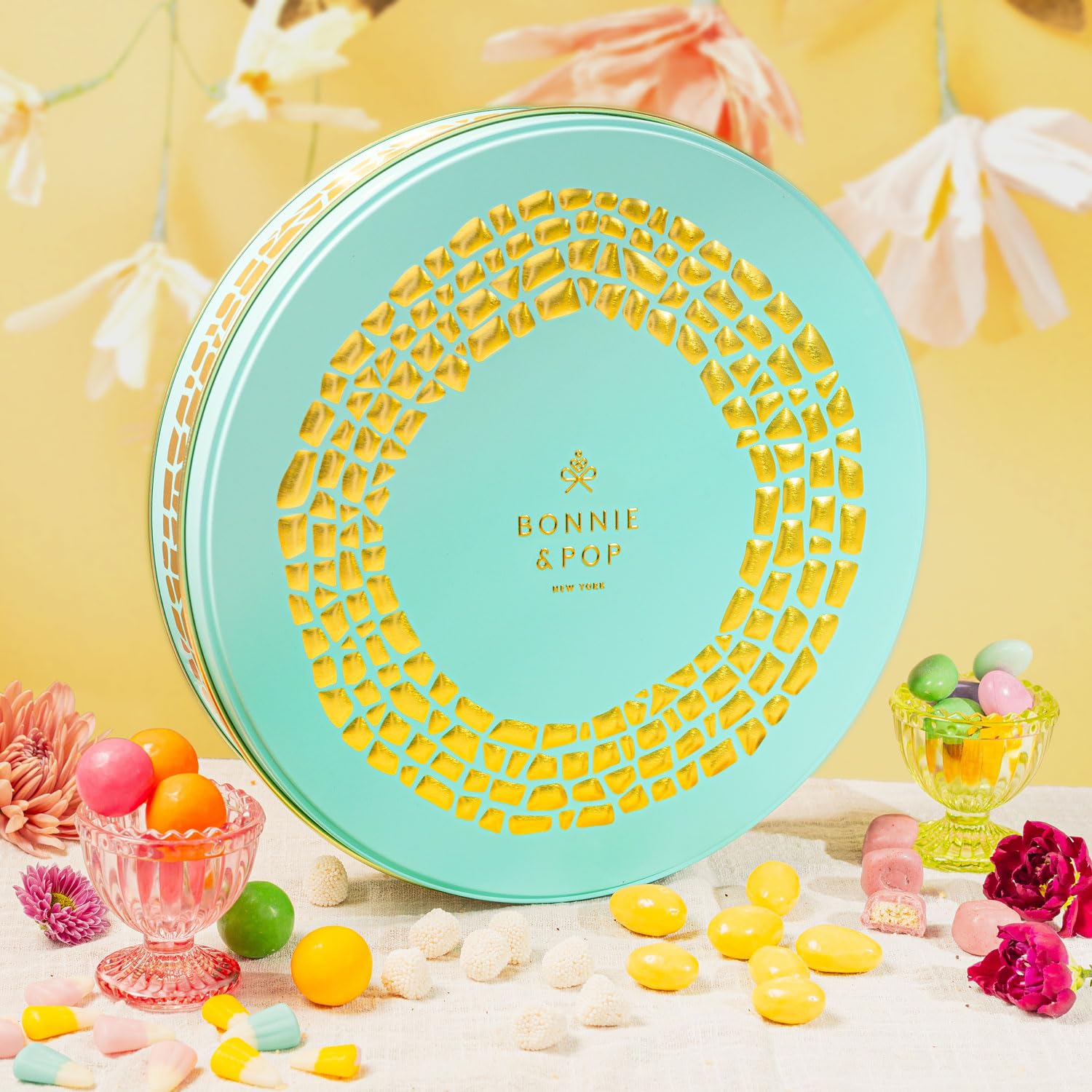 Easter Snack Gift Box - Assorted Candy Mix with Chocolate, Almonds & Gummies | Spring Holiday Gift Basket for Adults, Kids & Families | Perfect for Easter Celebrations, Office Treats & Care Packages | Bonnie and Pop Gourmet Food Collection