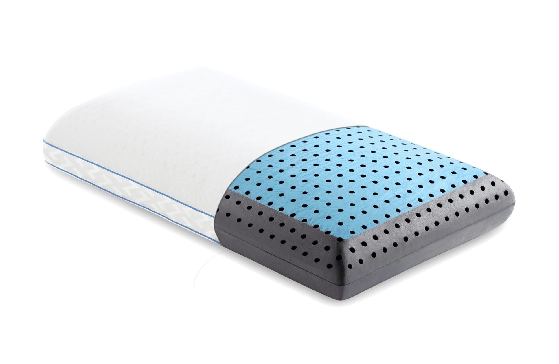 Malouf CarbonCool® + Omniphase® LT Cooling Pillow for Hot Sleepers - Breathable & Hypoallergenic Pillow for Side, Back & Stomach Sleepers - Perfect for Night Sweat Relief & Better Sleep