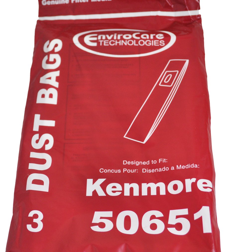 Kenmore 50651 Vacuum Bags - 3 Pack for Upright Cleaners