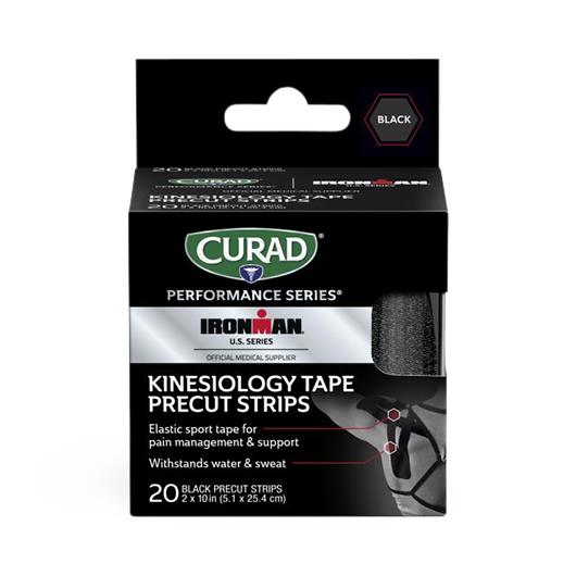 CURAD Performance Series Kinesiology Tape - Breathable Athletic Sports Tape for Pain Relief & Muscle Support - Ideal for Running, Yoga, CrossFit & Physical Therapy