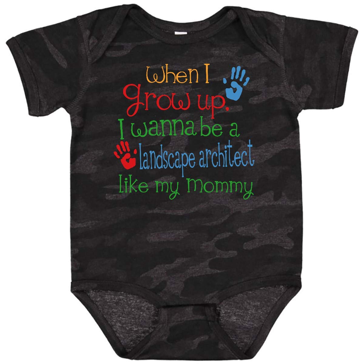 Inktastic Landscape Architect Like Mommy Baby Bodysuit - Cute Matching Outfit for Mother & Child - Perfect for Family Photos, Mother's Day & Everyday Wear