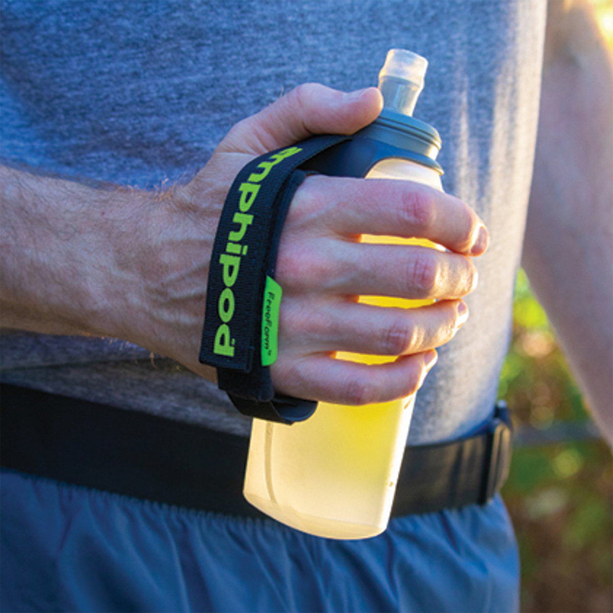 16 oz Soft Tech Minimalist Handheld Water Bottle - Lightweight & Leakproof for Gym, Hiking & Travel - BPA Free Eco-Friendly Reusable Sports Bottle