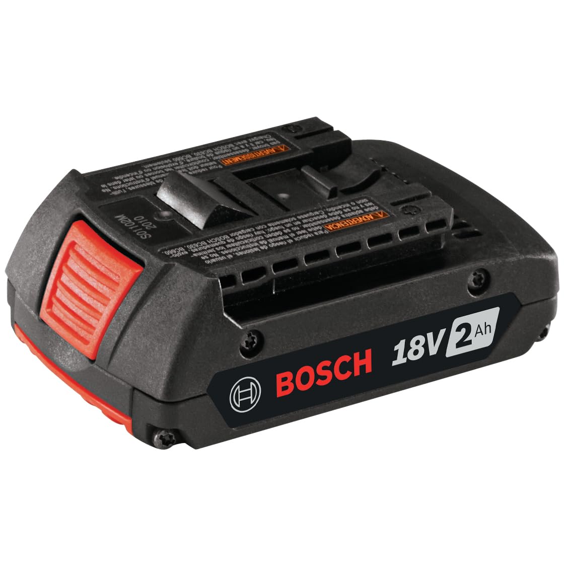 Bosch BAT612 18V Lithium-Ion 2.0Ah Slim Battery Pack with Digital Fuel Gauge - Black | Compatible with Bosch 18V Power Tools | Perfect for Drills, Saws & Outdoor Power Equipment