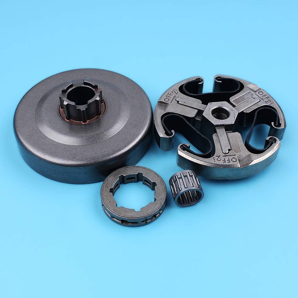 Husqvarna 268 272 XP 61 66 266 & Jonsered 625 630 670 Chainsaw Clutch Assembly Kit - Includes Drum, Sprocket, Rim & Needle Bearing (3/8