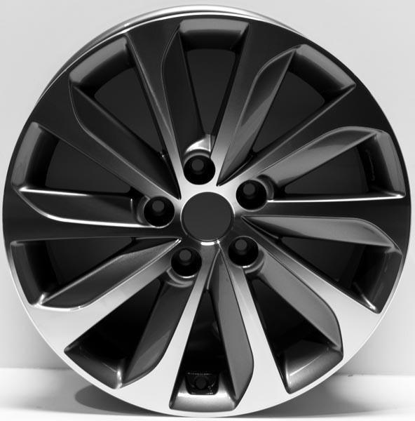2015-2017 Hyundai Sonata 17 Inch Alloy Wheel Replacement - OEM Style Replica Rim 70877 - Perfect for Car Upgrades & Road Trip Safety