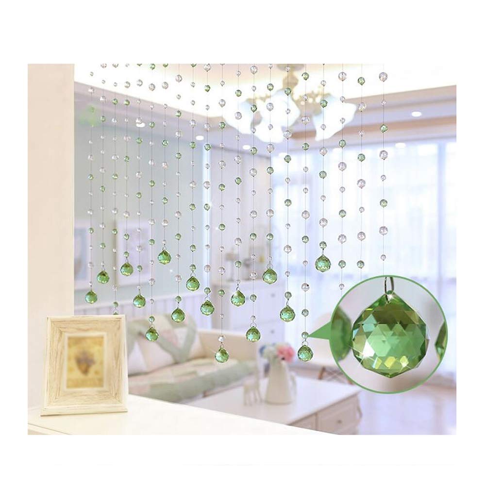 GDMING Crystal Beaded Door Curtain - Elegant Room Divider for Doorways, Closets & Passages - 21 Sizes & 2 Color Options - Perfect for Living Room, Kitchen & Home Decor (Use for Creating Privacy, Adding Bohemian Style or Enhancing Room Aesthetics)