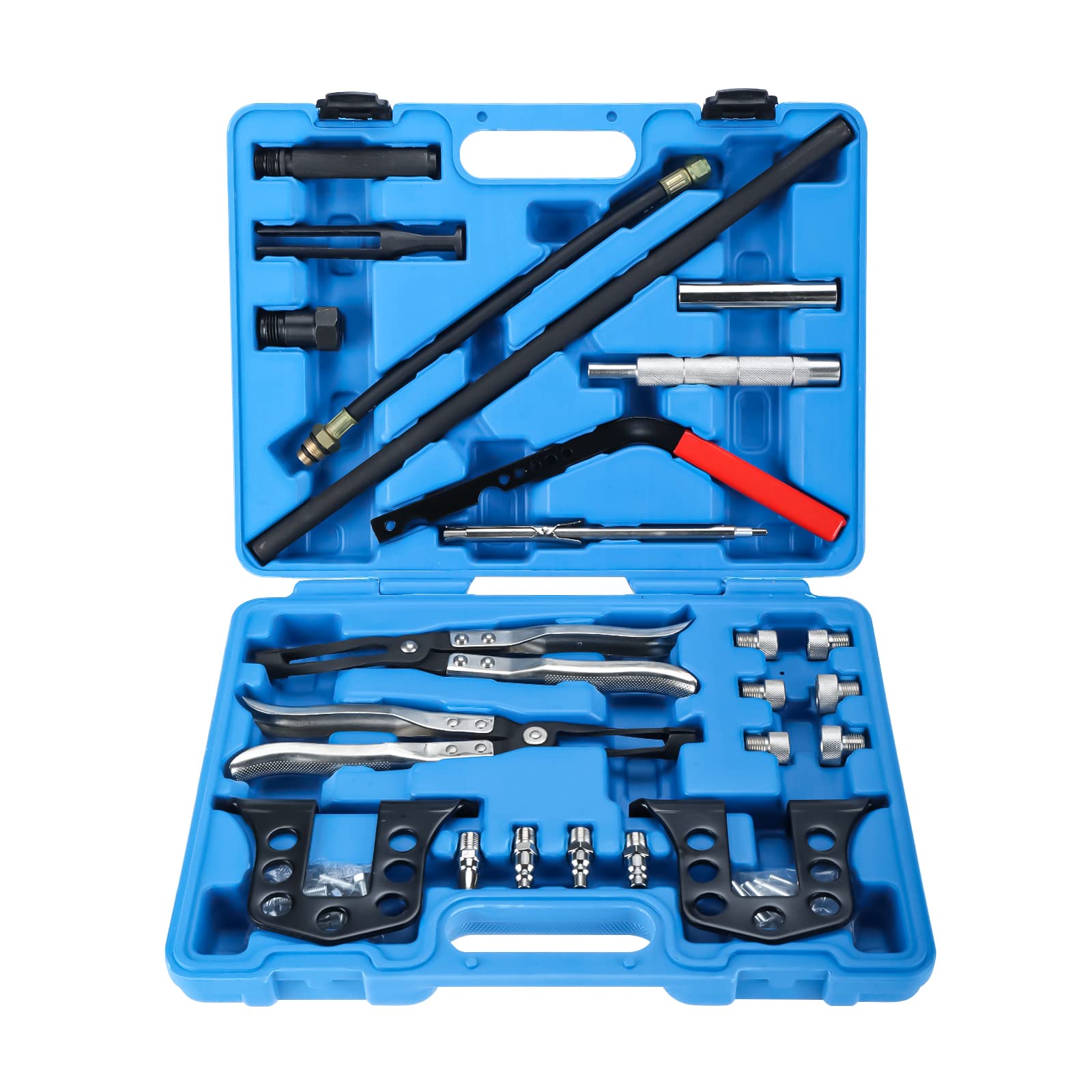KUNTEC Cylinder Head Service Kit - Valve Spring Compressor Tool Set for OHV & OHC Engines | Removal & Installation Tool for Automotive Repair & Engine Maintenance