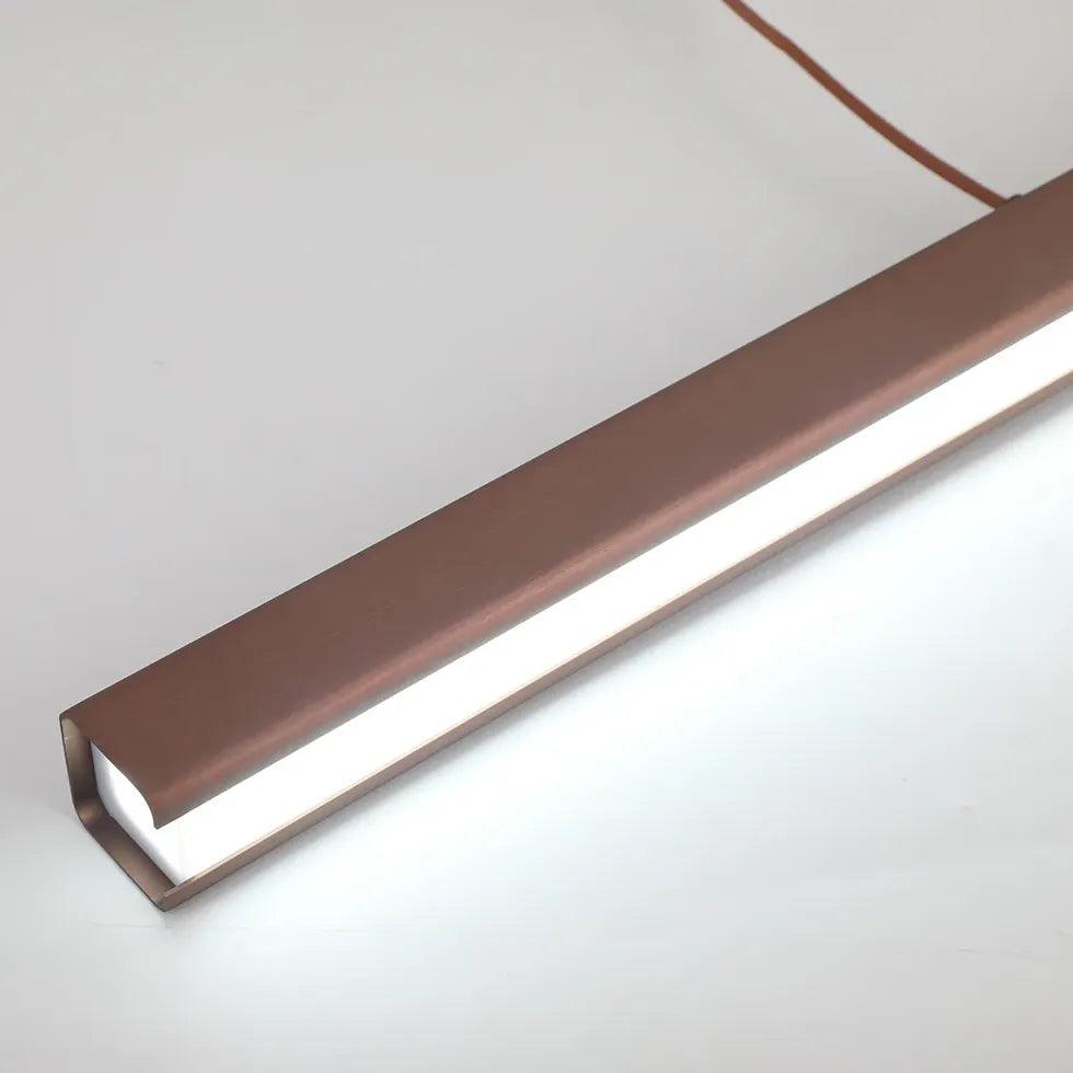 Modern Rectangular Metal Pendant Light for Dining Room - Sleek Hanging Chandelier for Kitchen Island, Breakfast Nook & Contemporary Home Decor