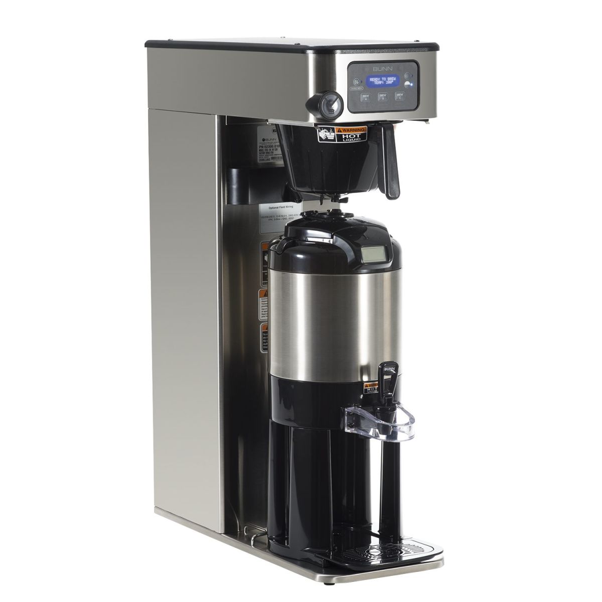 BUNN ITCB Infusion Series Commercial Tea and Coffee Brewer - Dual Voltage (120V/240V) - High Volume 52300.0100 - Perfect for Restaurants, Cafes, and Office Break Rooms