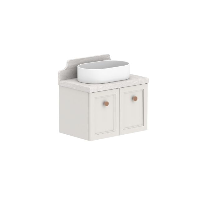 ADP Mabel Wall-Mounted Vanity with Durasein Countertop - Modern Bathroom Sink for Small Spaces & Stylish Home Decor