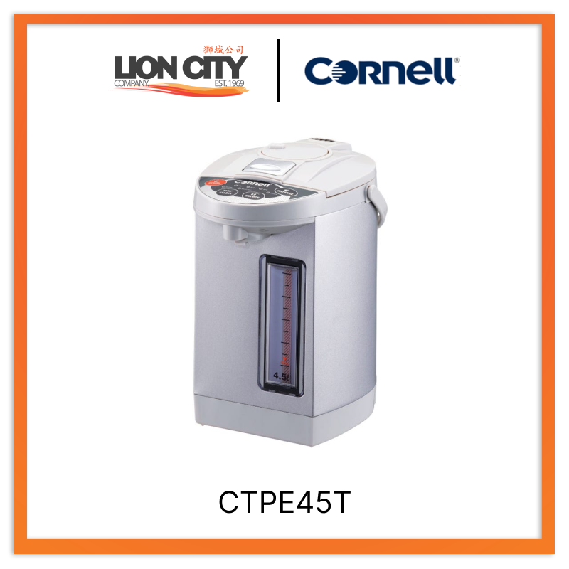 Cornell CTPE45T 4.5L Electric Thermo Pot - Fast Boiling & Temperature Control, Perfect for Home, Office, and Tea Brewing