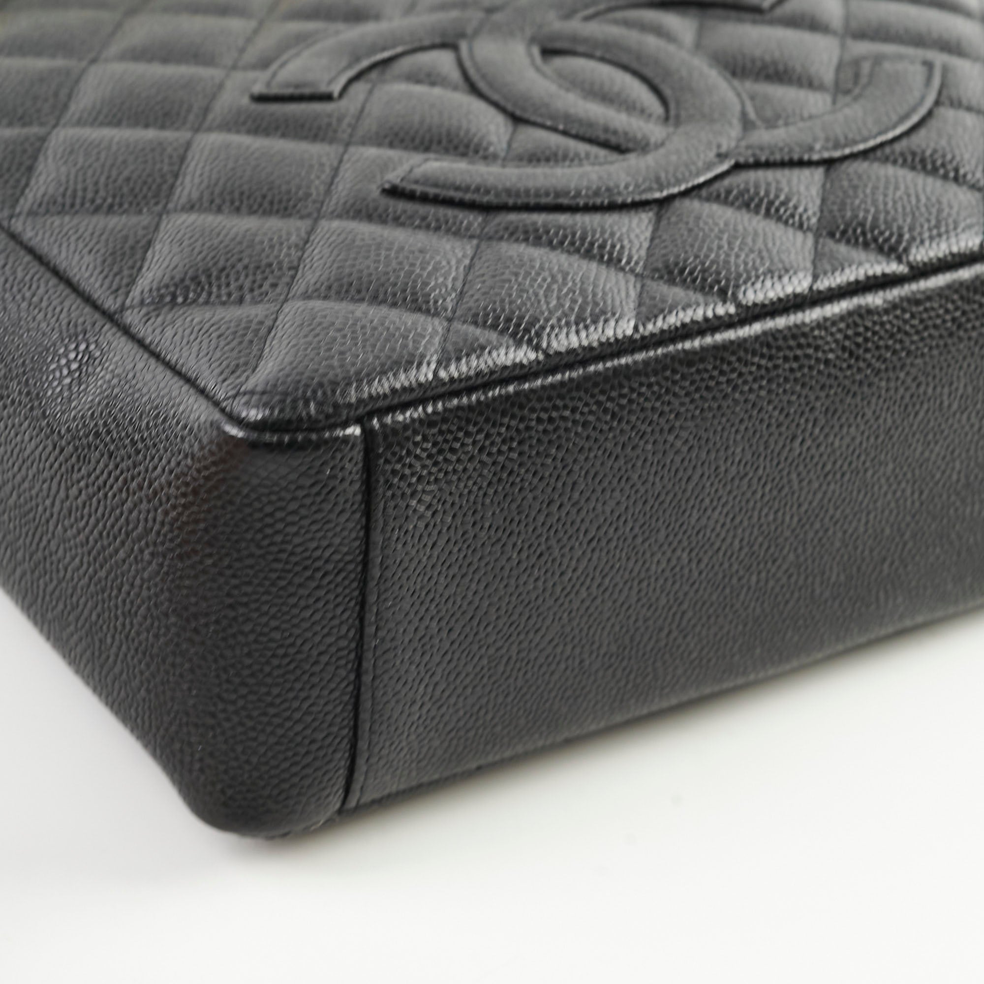 Chanel Caviar Leather Petite Shopping Tote Bag in Black | Luxury Designer Handbag for Women | Perfect for Work, Travel & Everyday Use