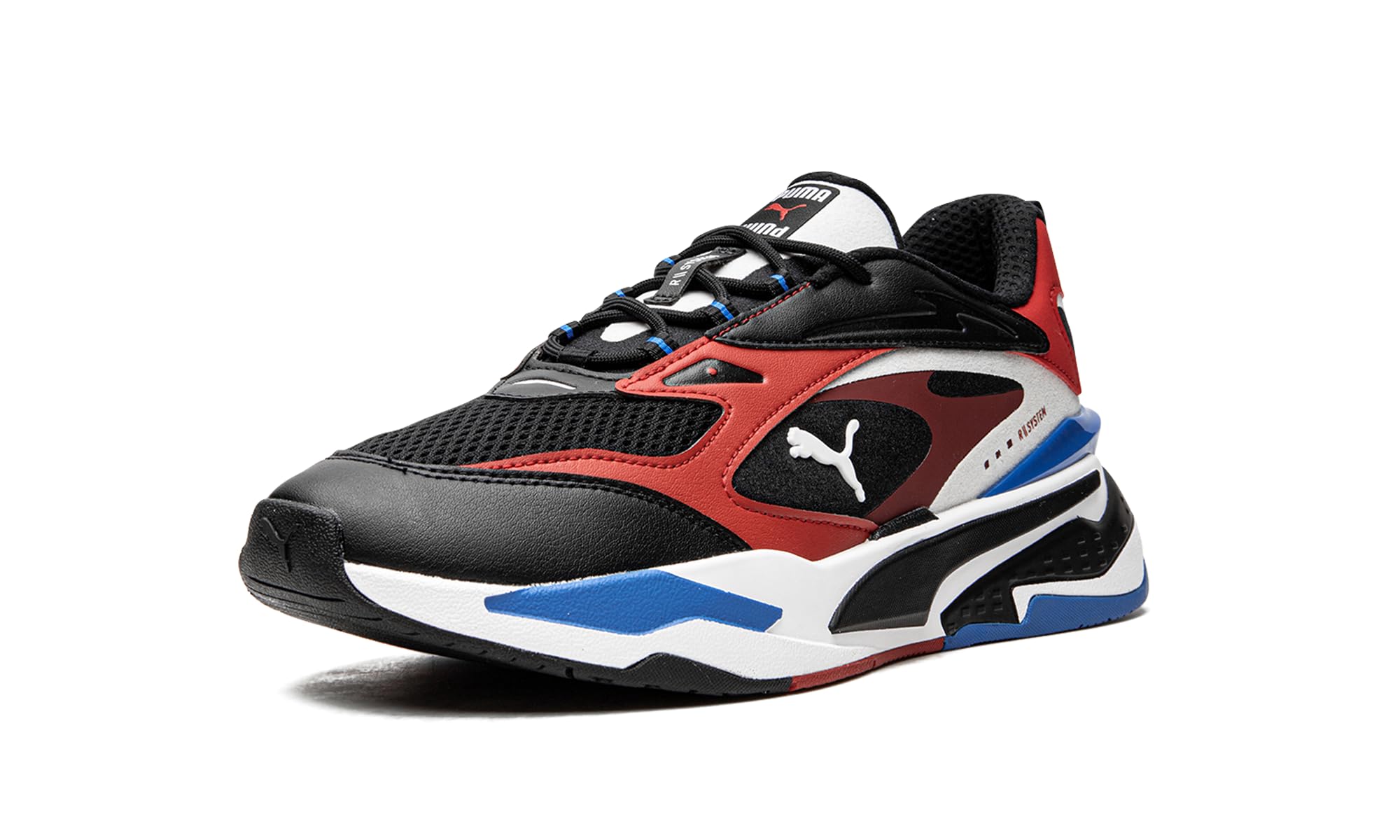 PUMA Men's RS-Fast Lace-Up Sneakers - Black Casual Running Shoes for Gym, Workout & Everyday Wear
