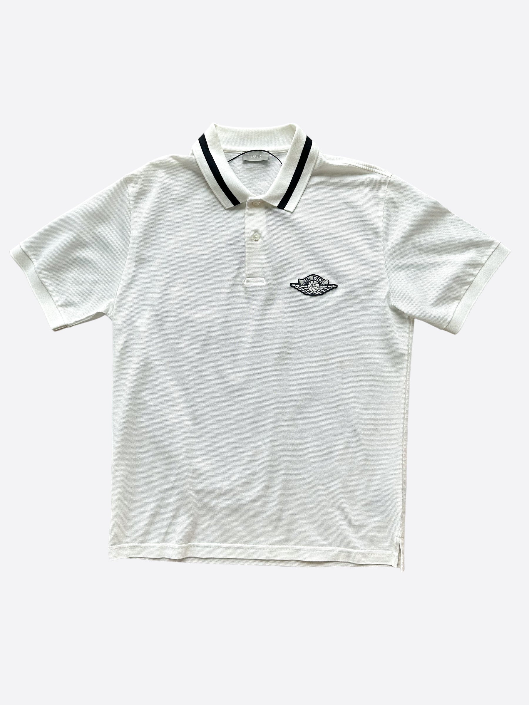 Dior Jordan Air Dior Embroidered Polo Shirt for Men - Luxury Designer Streetwear Fashion - Perfect for Casual Wear, Parties and Special Occasions
