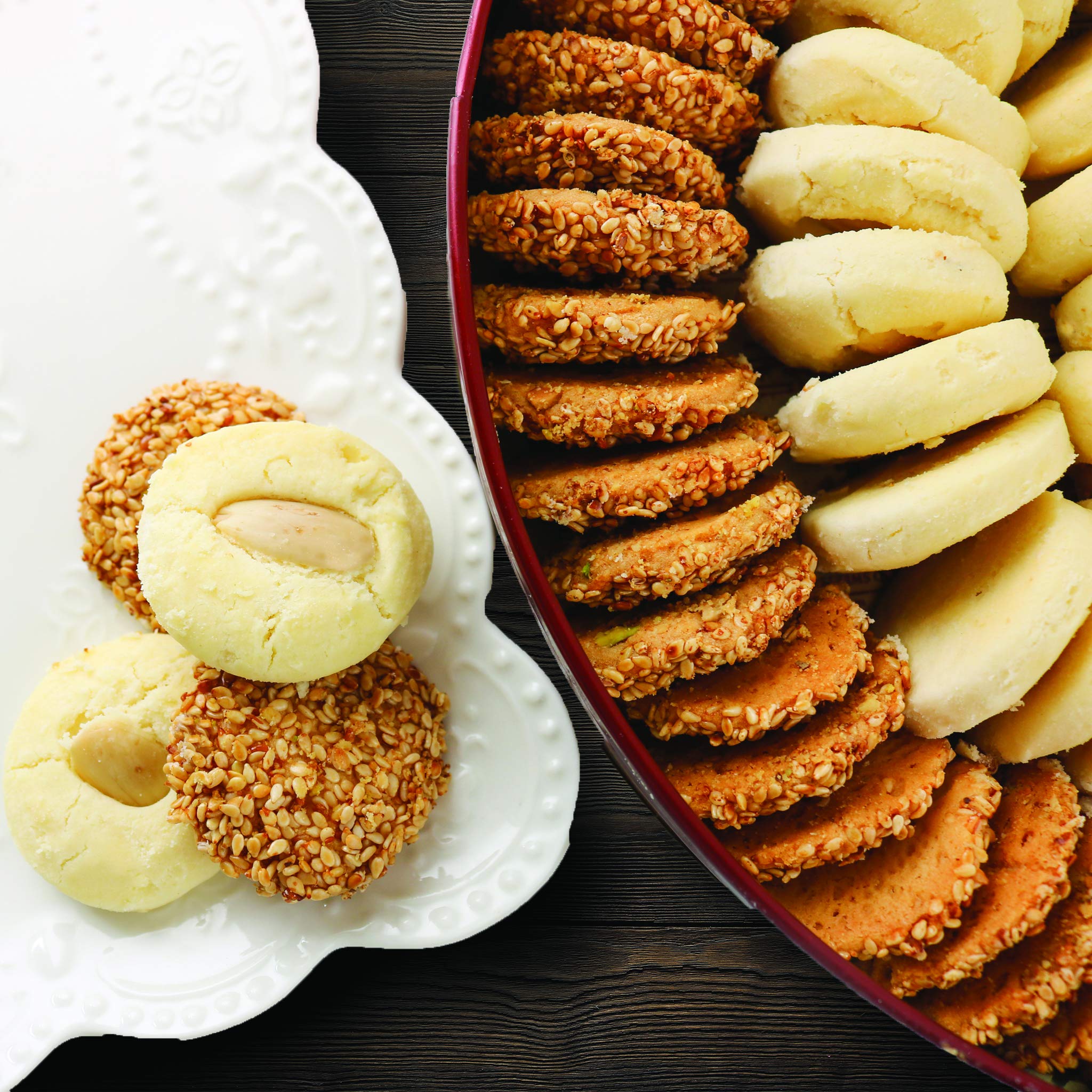 Zalatimo Premium Shortbread Cookies Gift Box - 100% Natural Assorted Variety Pack in Decorative Metal Tin (Pack of 4) | Perfect for Christmas Gifts, Thanksgiving Desserts, Birthday Parties & Tea Time Snacks