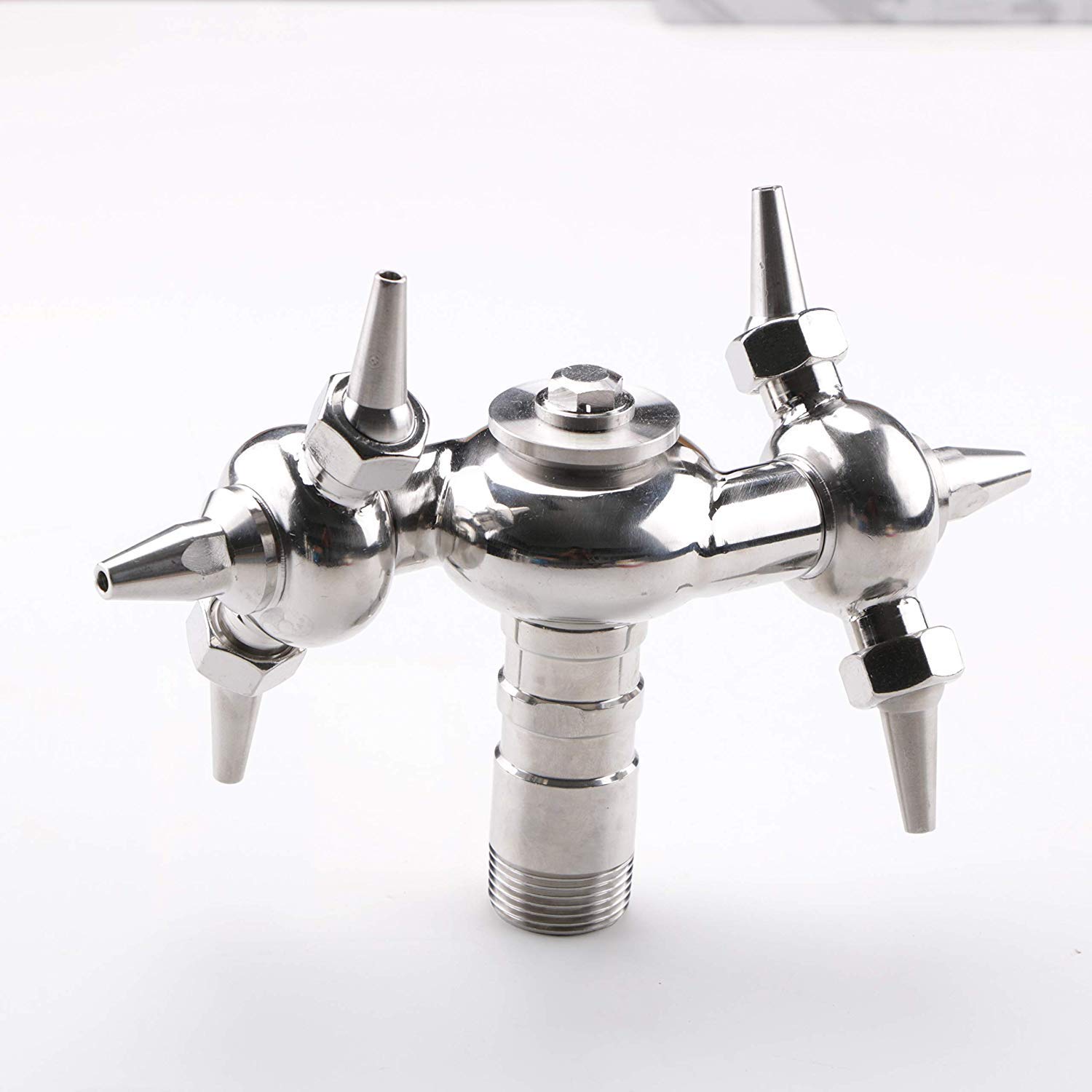 DN25 Threaded FLOW SOLUTIONS Rotary Spray Ball NPT Type - 304 Stainless Steel CIP Tank Cleaning Nozzle with 360° Spray Pattern for Industrial Wash Down & Sanitation | Food Processing, Brewery, Dairy, Pharmaceutical Equipment Cleaning