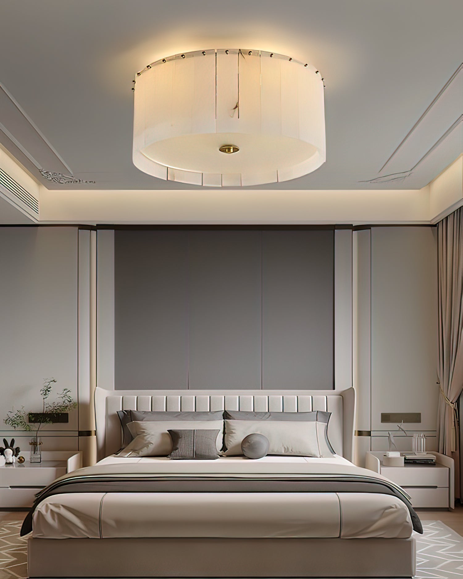 Elysian Modern Ceiling Light Fixture - Dimmable LED Chandelier for Living Room, Bedroom, Dining Room - Elegant Home Decor Lighting