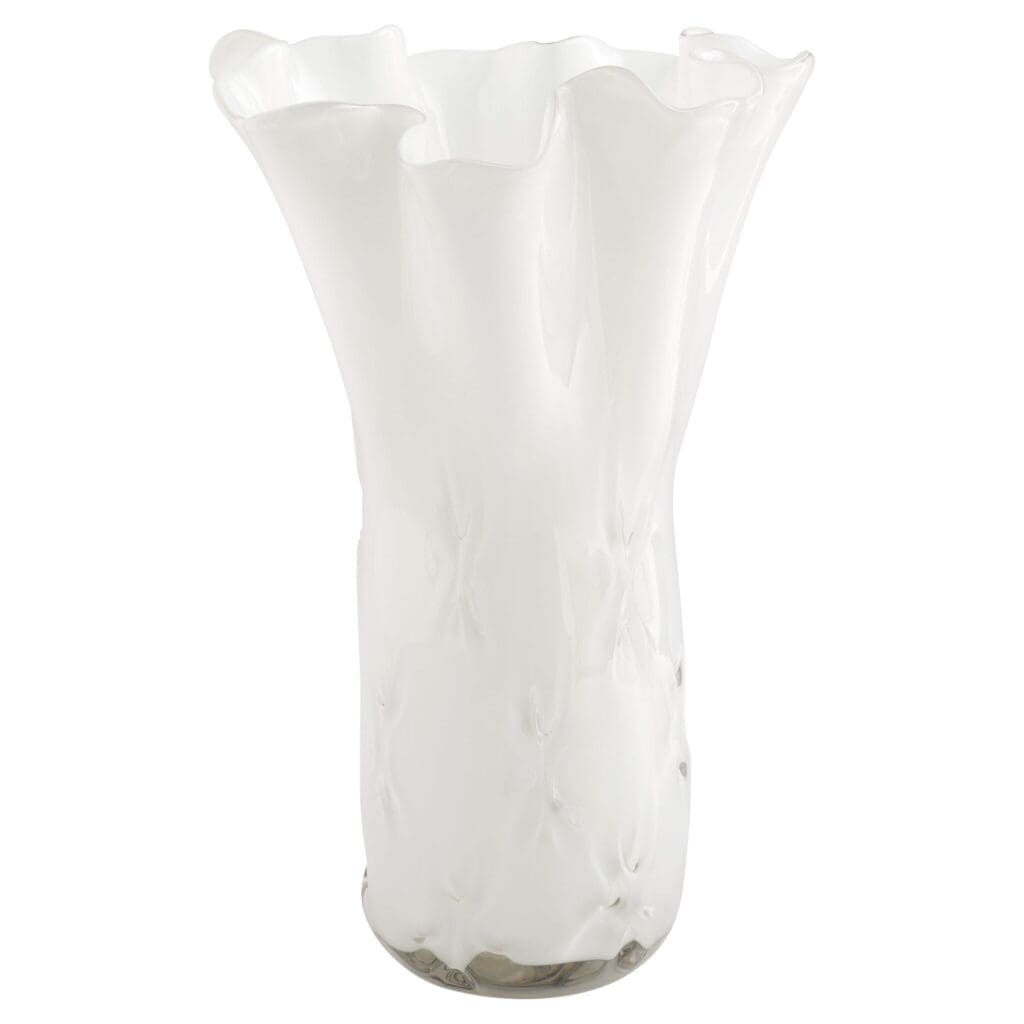 Cyan Design 11489 Bristol Vase - Opaque White Ceramic Flower Vase for Home Decor, Wedding Centerpieces & Tabletop Display