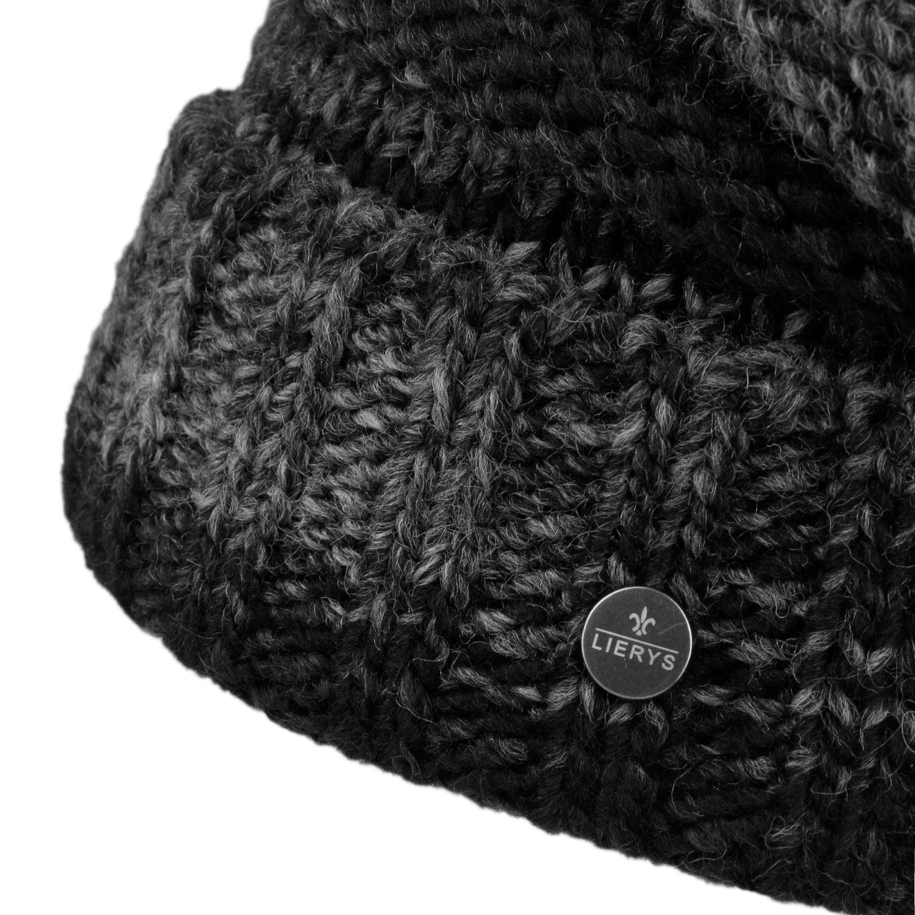 Lierys Faux Fur Pompom Beanie - Soft Winter Knit Hat for Women & Men - Cozy Cold Weather Accessory for Skiing, Snowboarding & Outdoor Activities